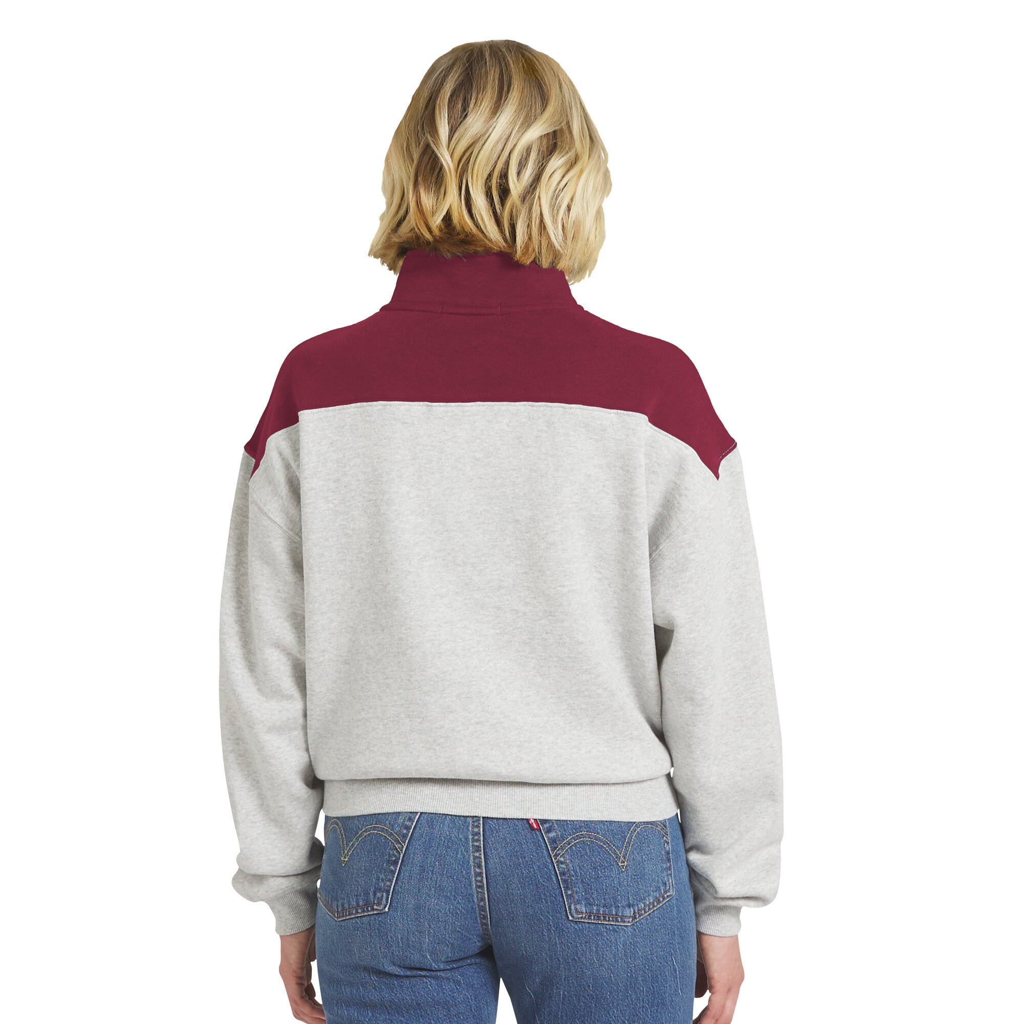 Pull à demi-zip grenat Florida State Seminoles de la marque WEAR by Erin Andrews pour femme