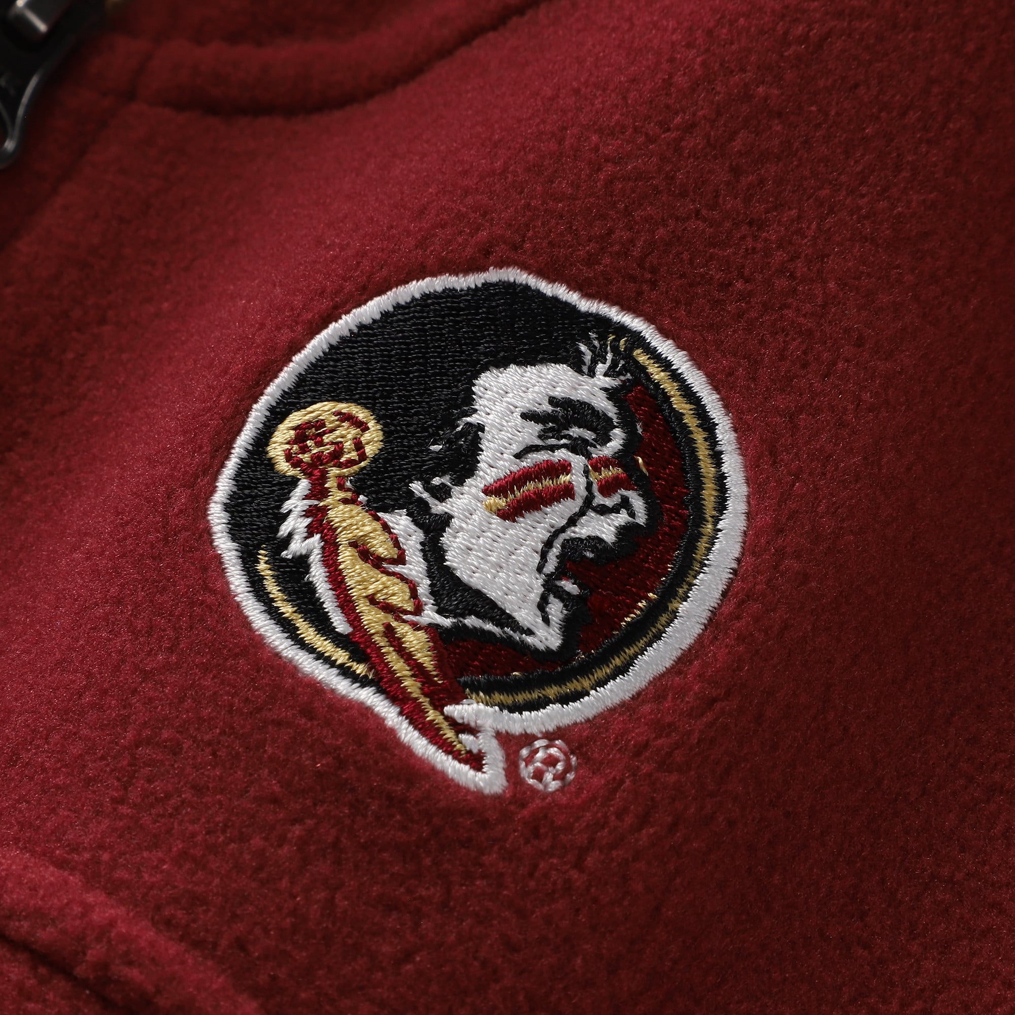 Sweat à capuche zippé en polaire Columbia Grenat Florida State Seminoles pour jeunes