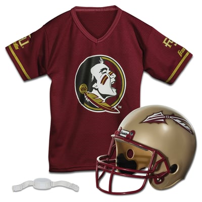Florida State Seminoles Franklin Sports Youth NCAA Deluxe Helmet & Jersey Set