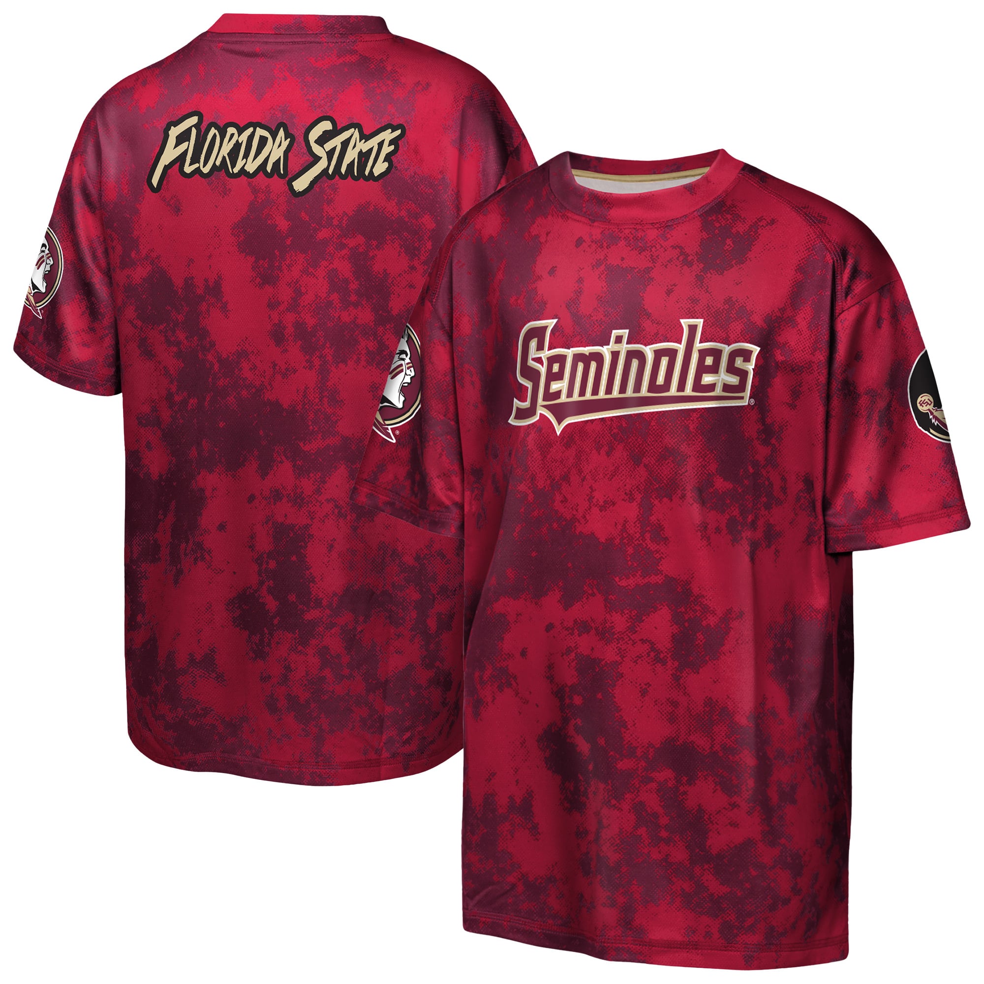 Youth Outerstuff  Garnet Florida State Seminoles Off-Side Sublimated T-Shirt