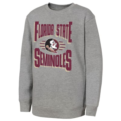 Florida State Seminoles Outerstuff Youth Jet Stream Sweatshirt - Gray