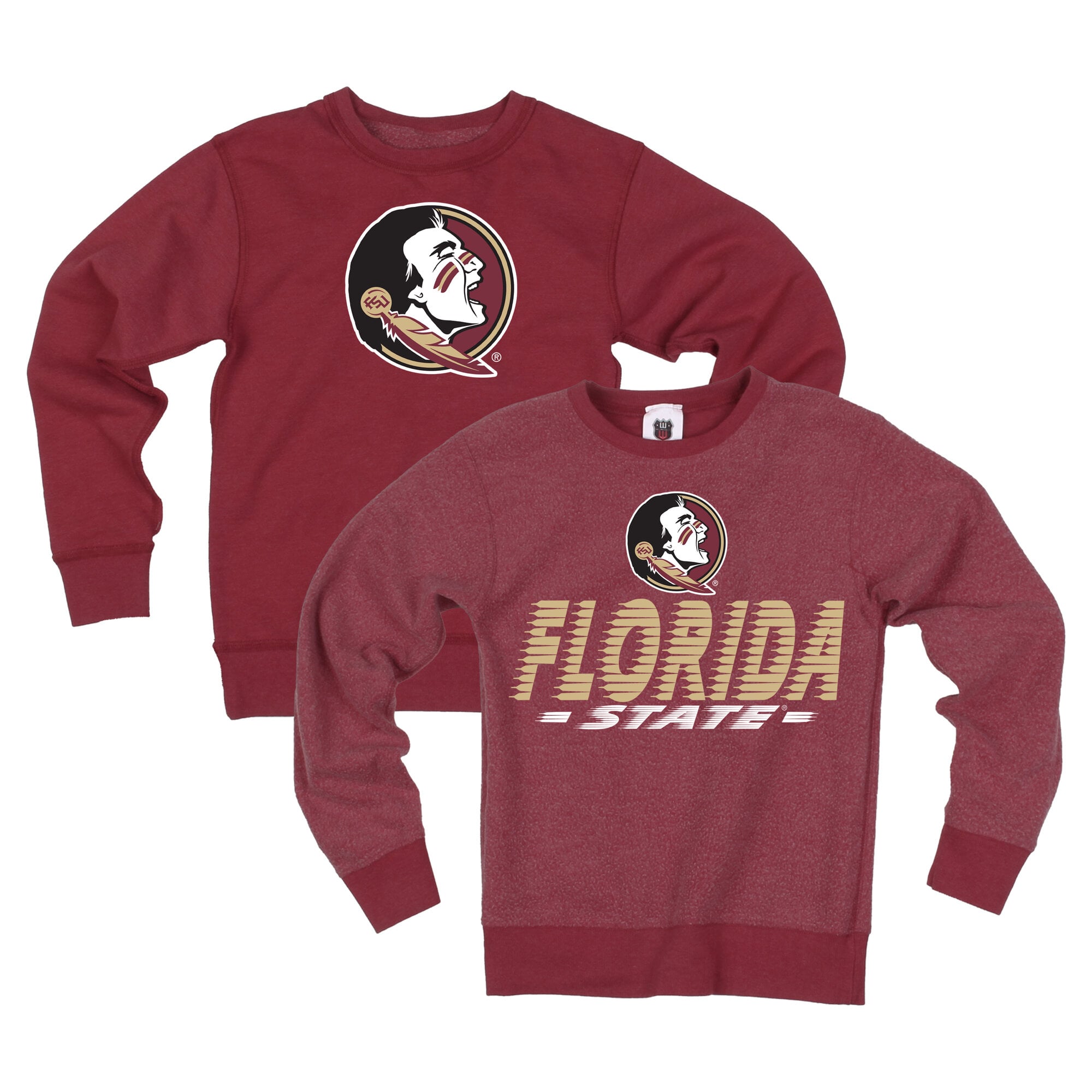 Sweat-shirt réversible pour jeunes Wes & Willy Garnet Florida State Seminoles