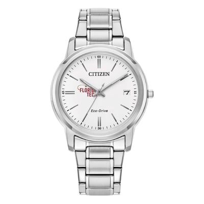  Florida Tech Panthers Citizen Watch Women's Eco-Drive White Dial Stainless Steel Watch - Silver