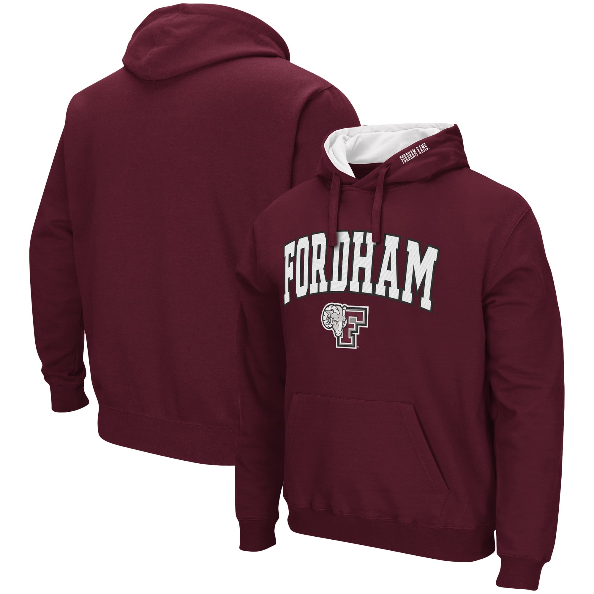 Sweat à capuche Colosseum Maroon Fordham Rams Arch & Logo 3.0 pour homme
