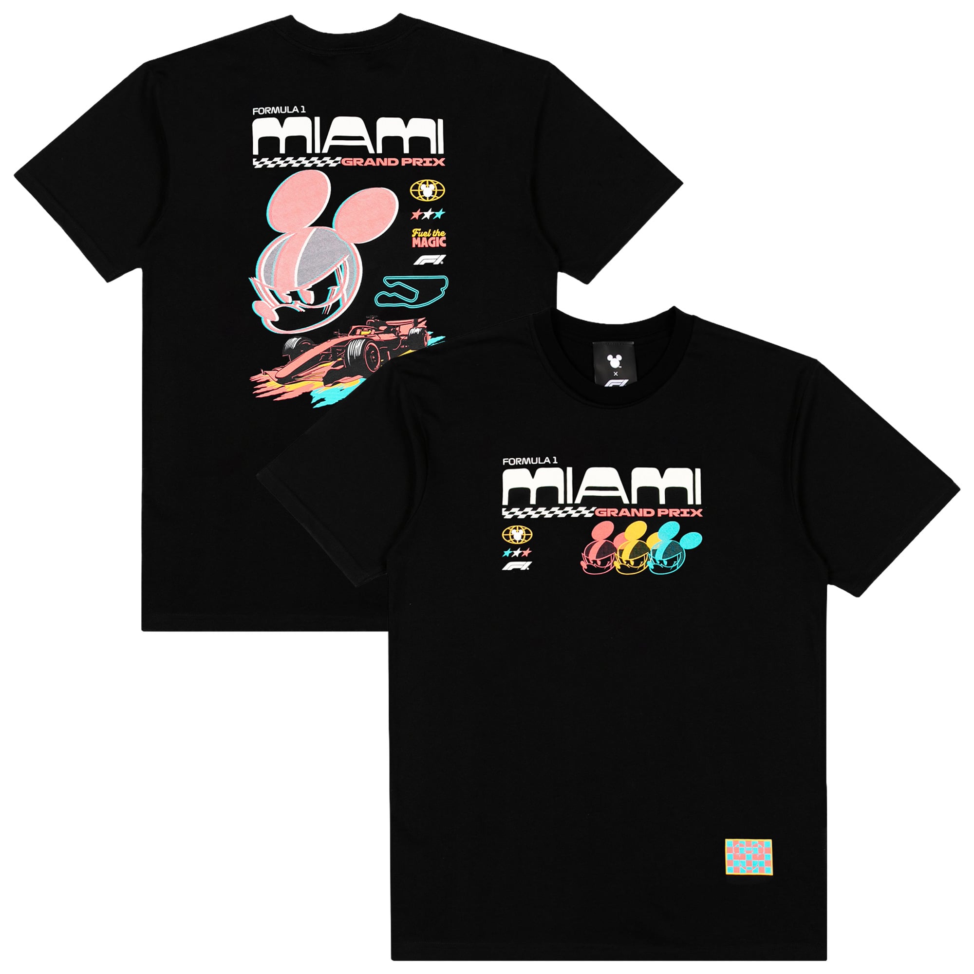 Disney X Formula 1 Special Edition Miami GP T-Shirt - Black - Unisex