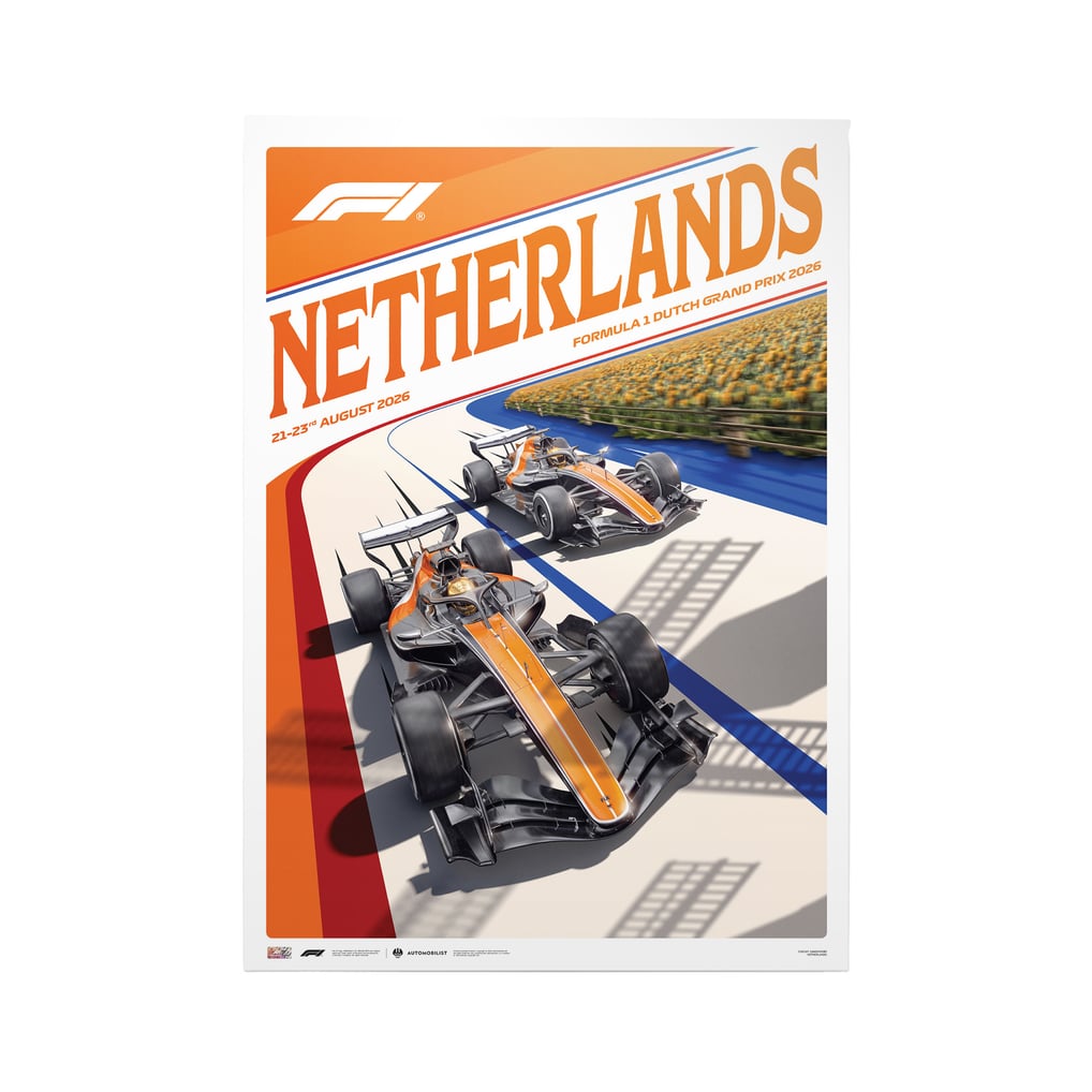 Formula 1 Dutch Grand Prix 2026 Official Event Poster