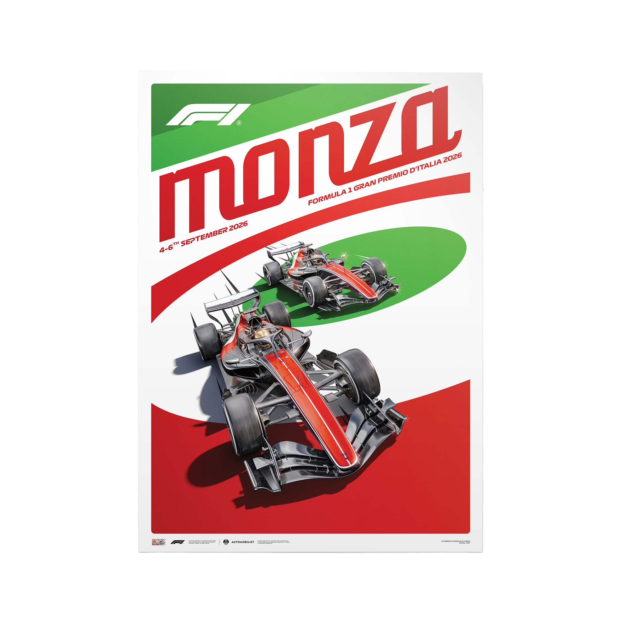 Formarla Formula 1 Italy Grand Prix 2026 Official Event Poster