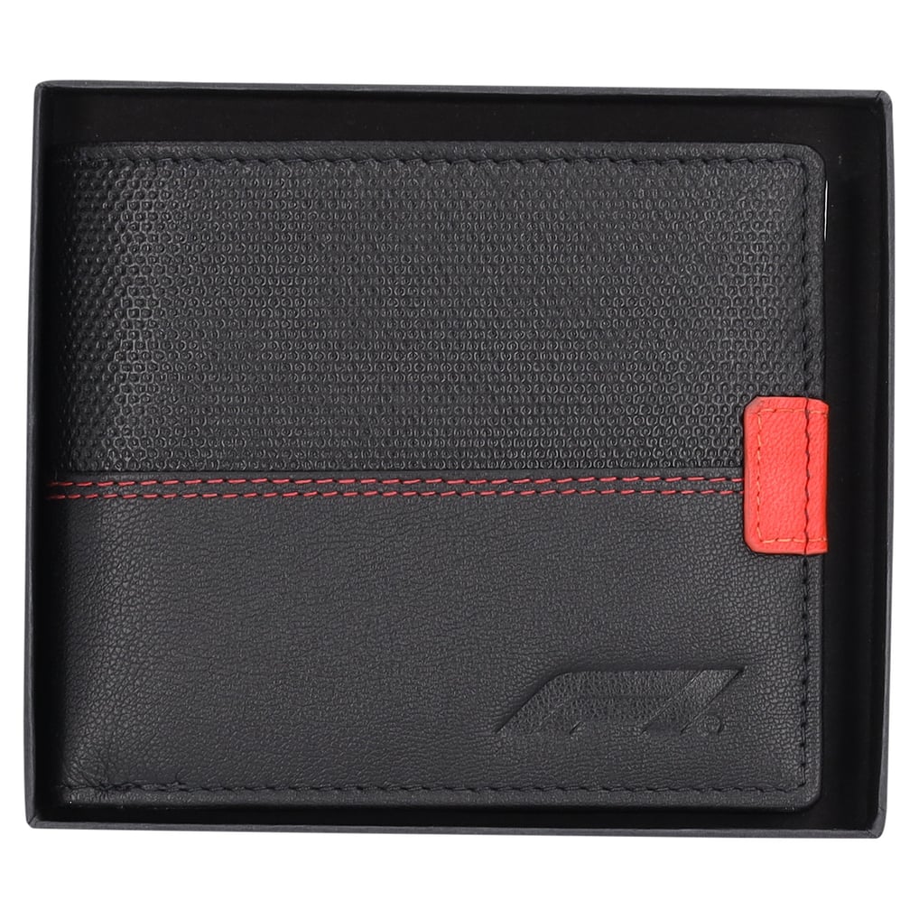 Formula 1 Leather Wallet - Black
