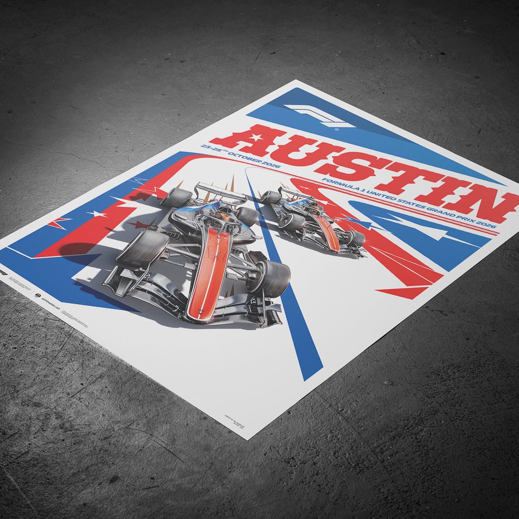 Póster de merchandising de Fórmula 1 del Gran Premio de Austin 2026 ...