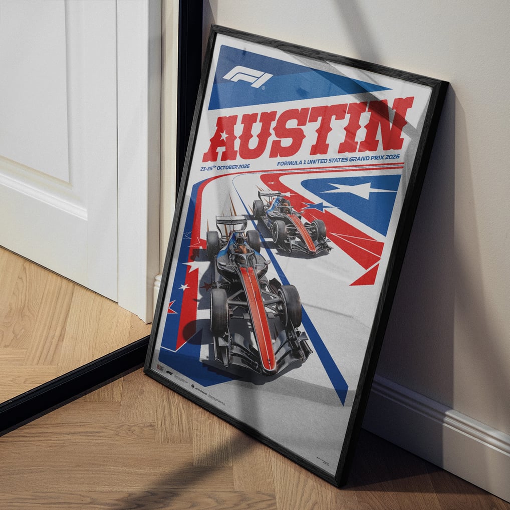 Formula 1 Merchandise Austin Grand Prix 2026 Poster 50x70 cm