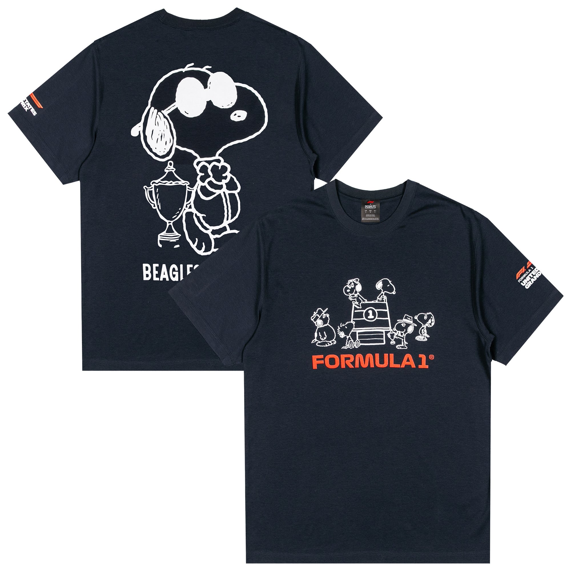Formula 1 Merchandise F1 X Peanuts Trophy T-Shirt - Navy