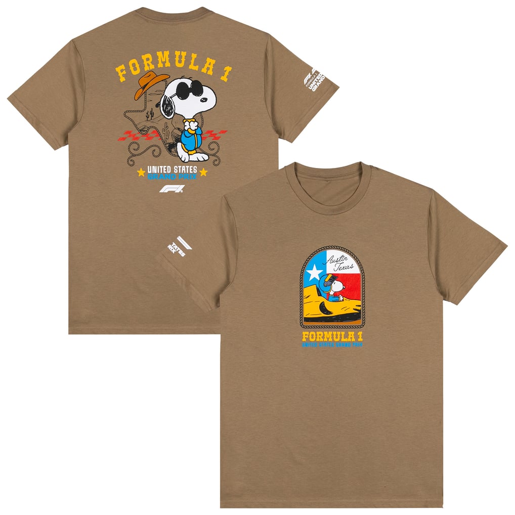 Formula 1 Merchandise F1 X Peanuts USA GP Western T-Shirt - Brown