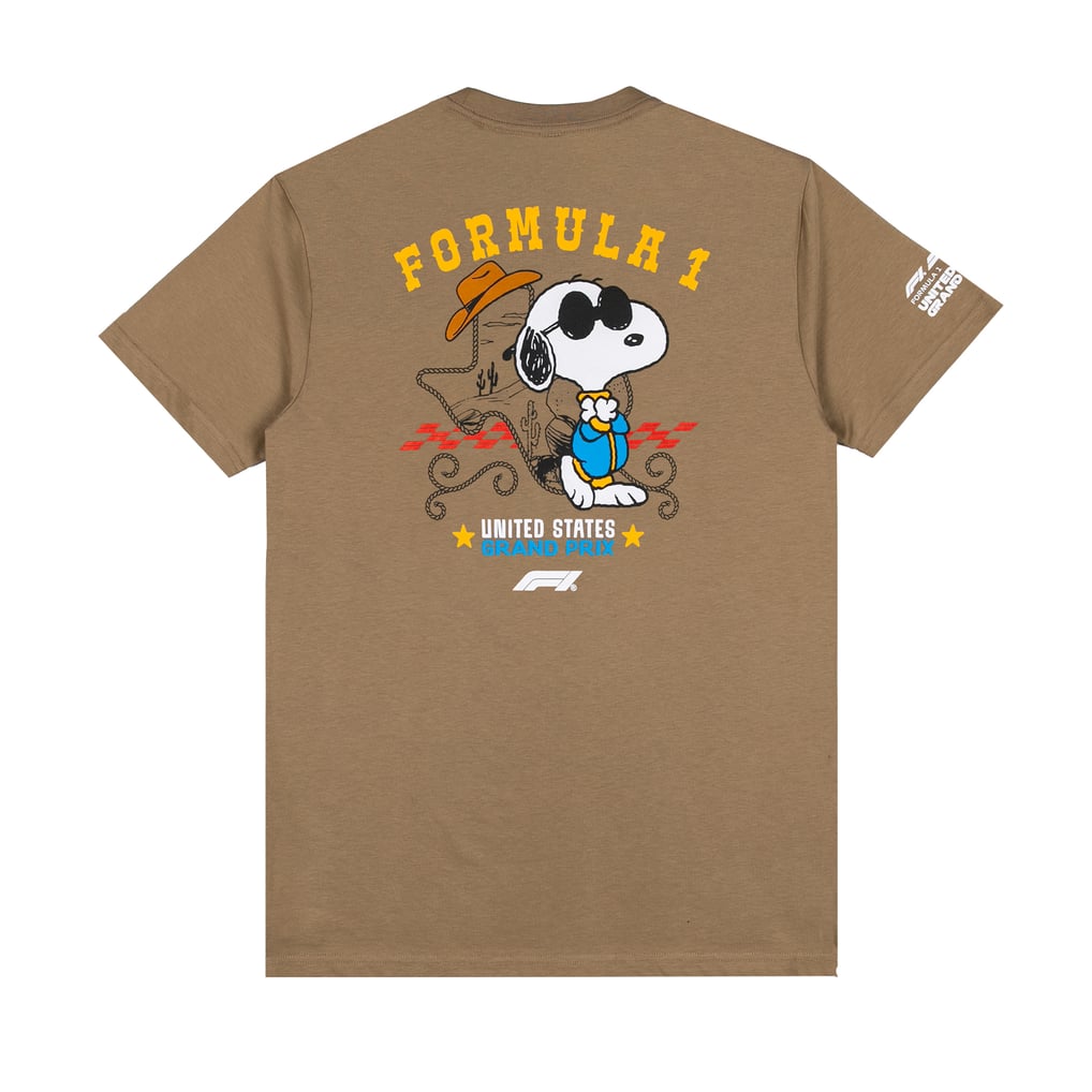 Formula 1 Merchandise F1 X Peanuts USA GP Western T-Shirt - Brown
