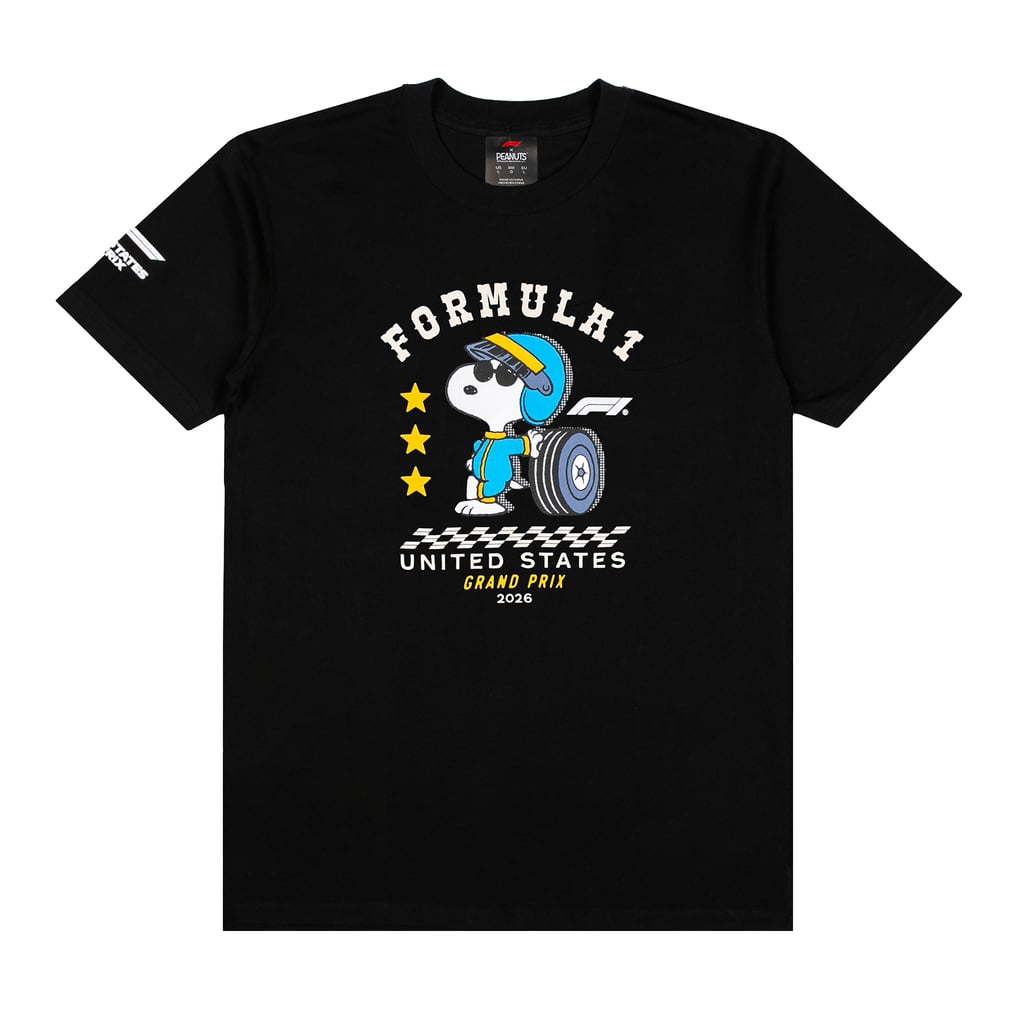 Formula 1 Merchandise Peanuts X F1 Pups Pit Crew T-Shirt - Black