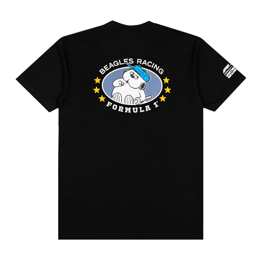 Formula 1 Merchandise Peanuts X F1 Pups Pit Crew T-Shirt - Black