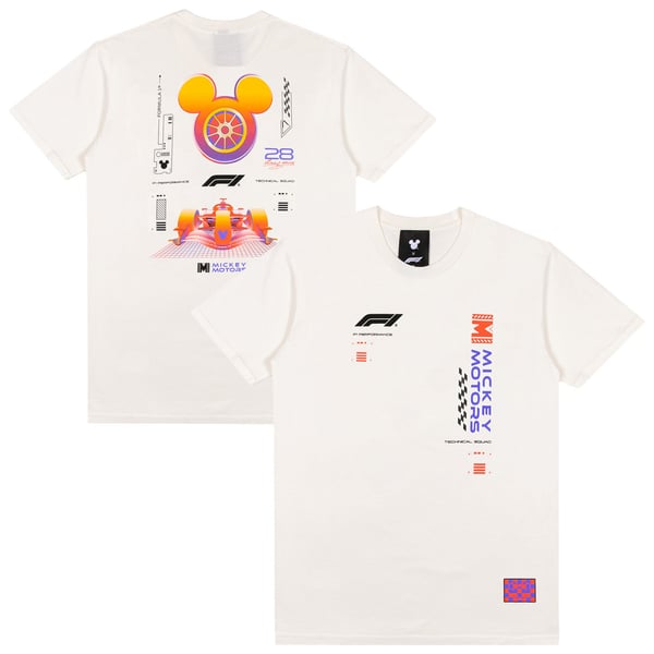 フォーミュラ1 X ディズニー ミッキー グロー Tシャツ - アイボリー