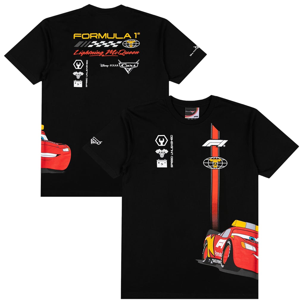 Formel 1 x Disney Monza 2026 Cars Lightning McQueen T-Shirt – Schwarz ...