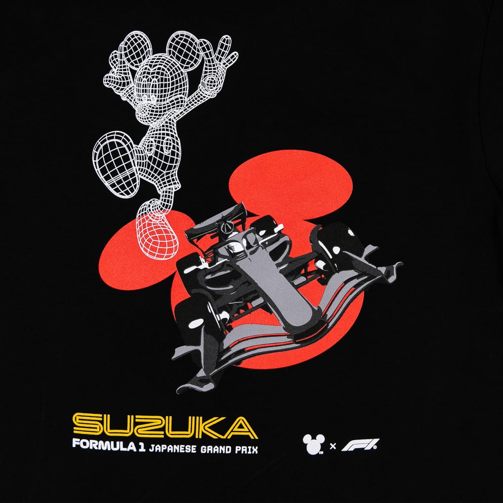 Formula 1 X Disney Special Edition Japan GP T-Shirt - Black - Unisex