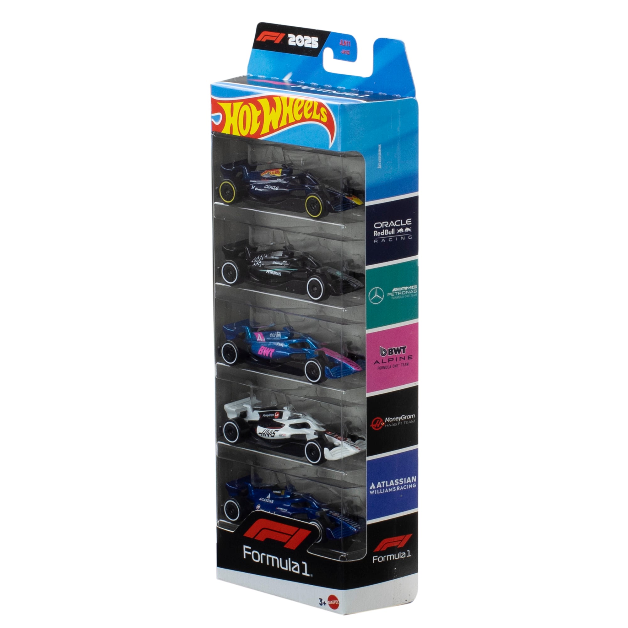 Mattel Formula 1 Hot Wheels Five-Pack