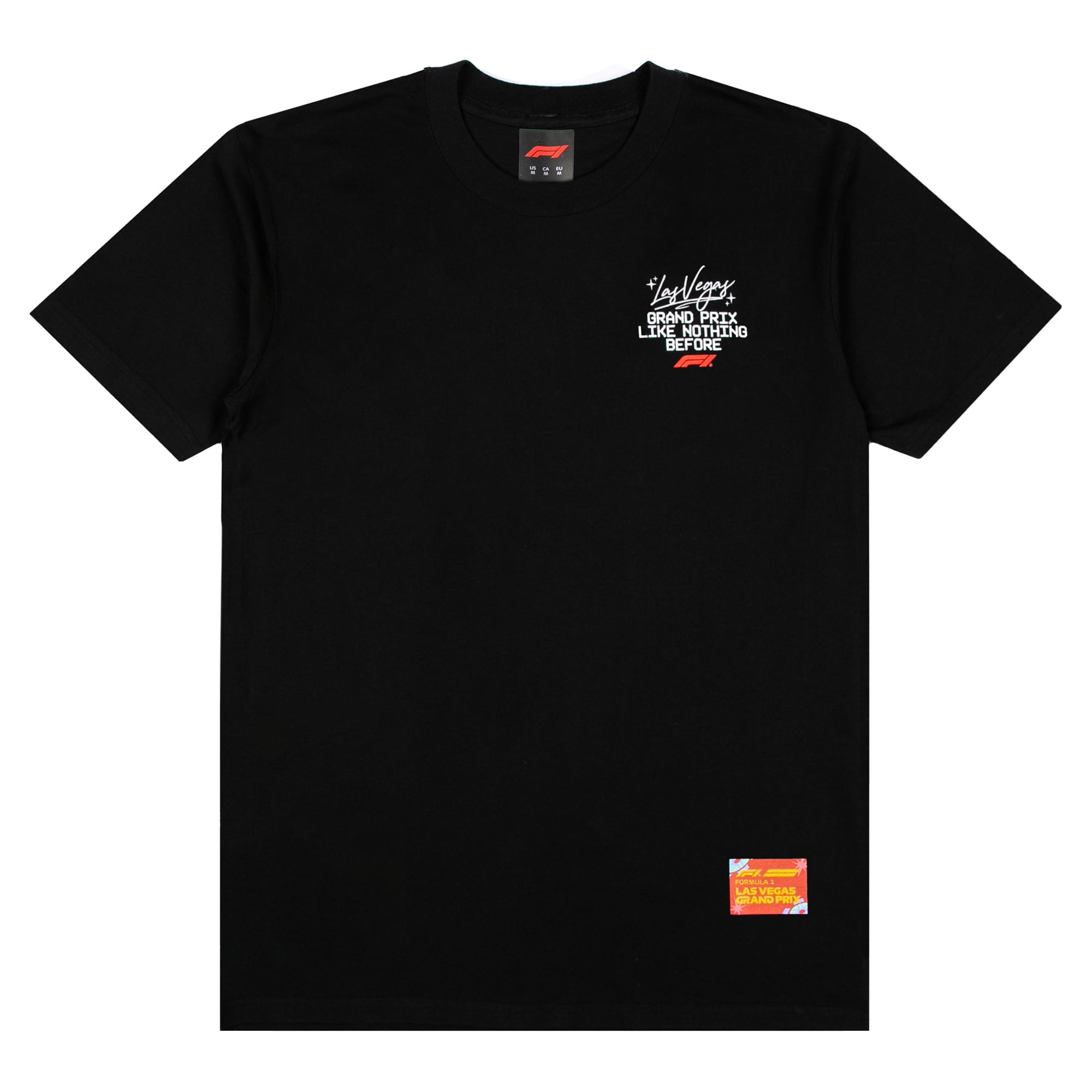 T-shirt noir pour homme, motif collage Grand Prix de Las Vegas 2026
