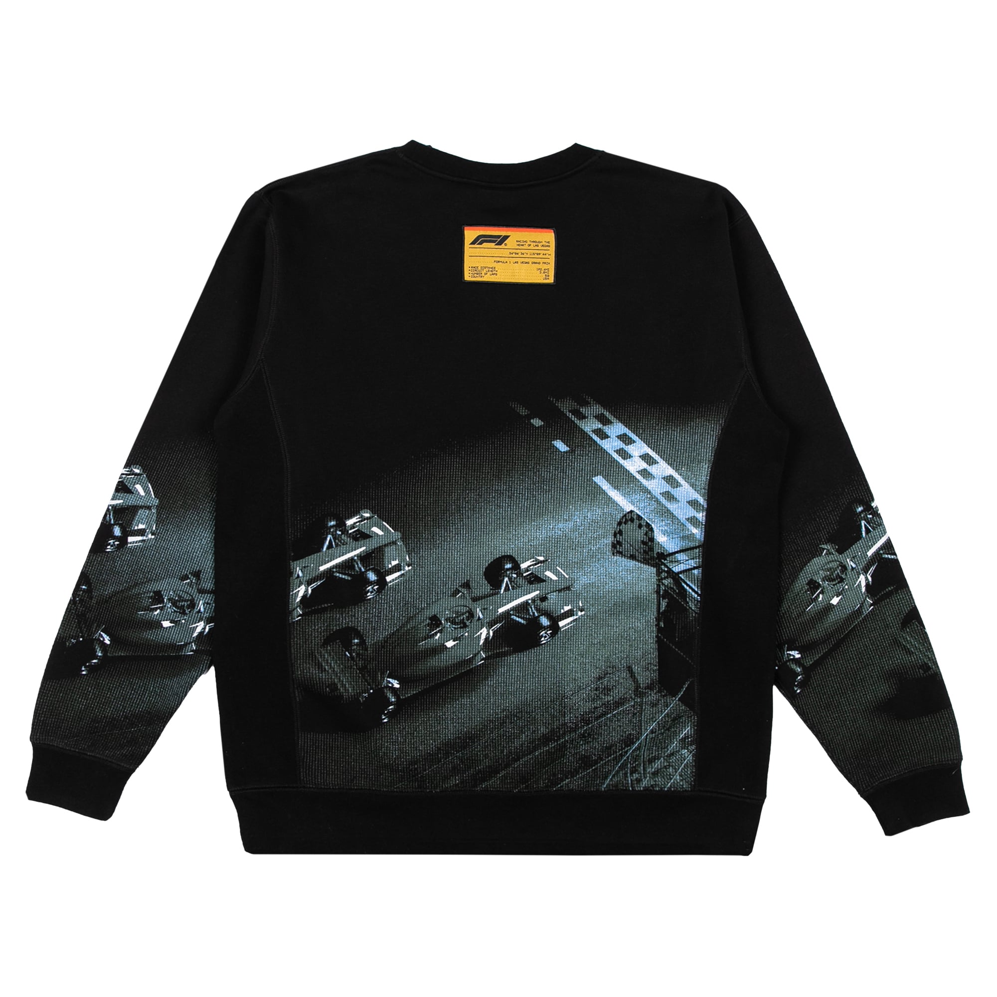 Sweat-shirt imprimé intégral noir pour homme, Grand Prix de Las Vegas 2026, Desert Ride