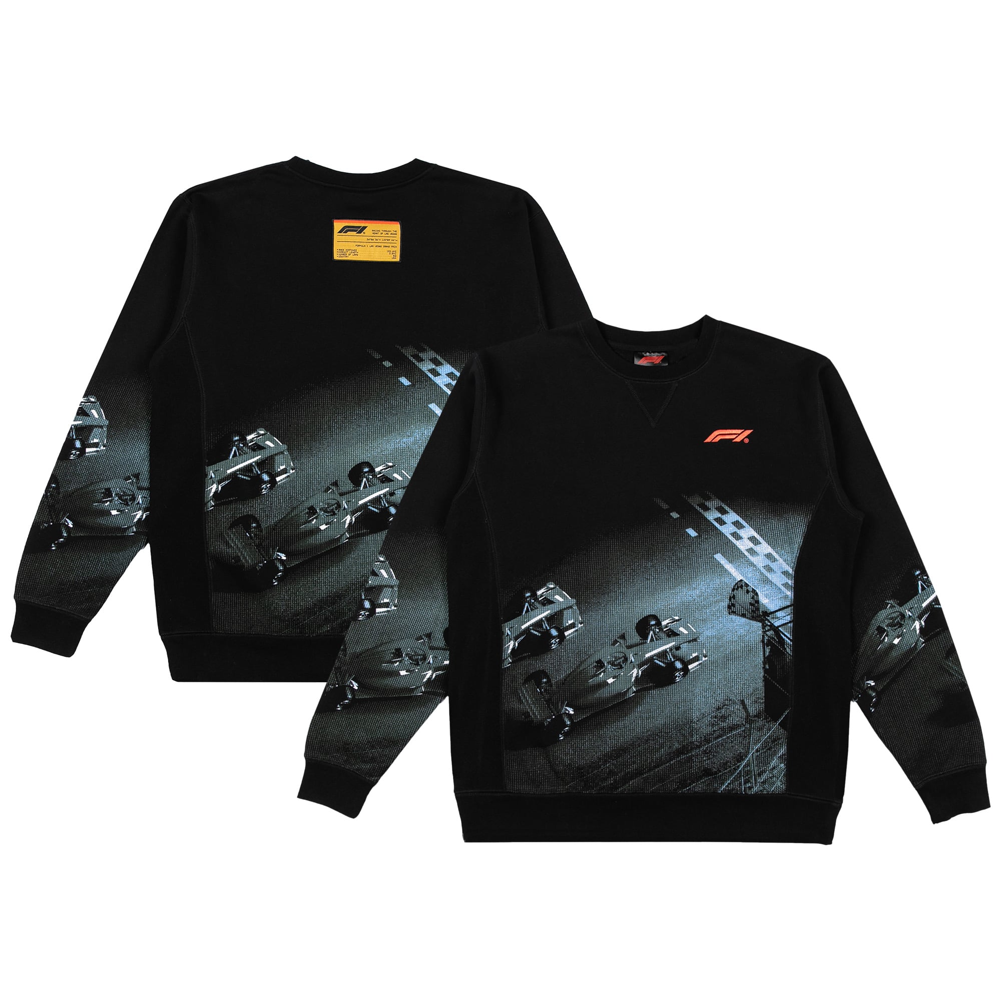 Sweat-shirt imprimé intégral noir pour homme, Grand Prix de Las Vegas 2026, Desert Ride