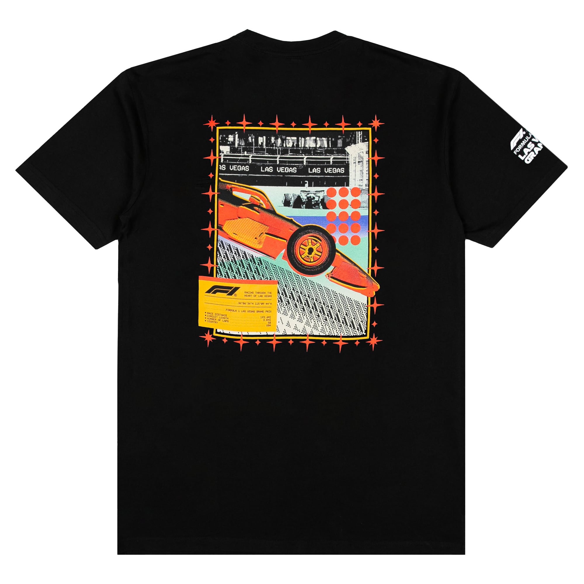 T-shirt noir pour homme 2026 Las Vegas Grand Prix Oasis
