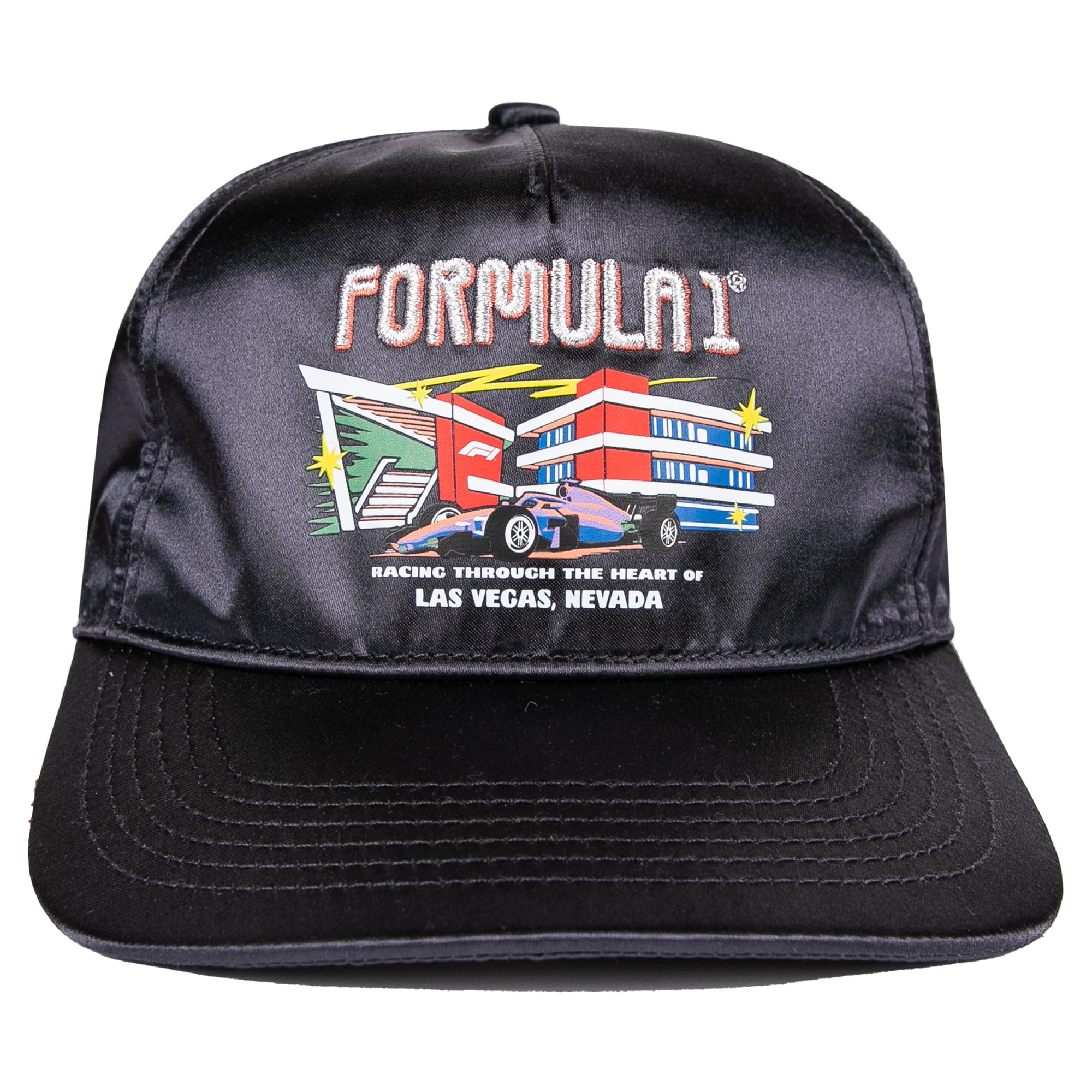 Chapeau ajustable en satin noir pour homme, Grand Prix de Las Vegas 2026