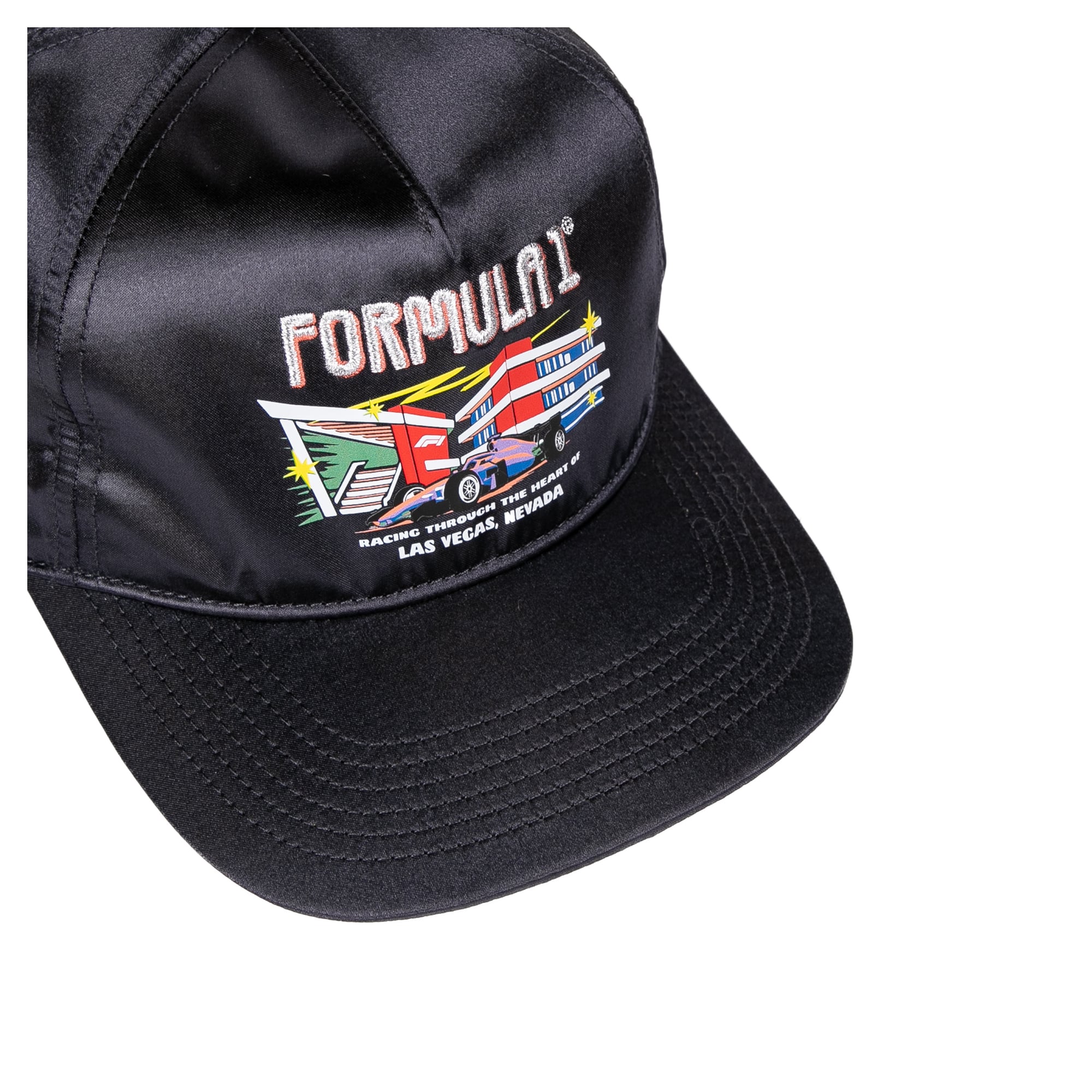 Chapeau ajustable en satin noir pour homme, Grand Prix de Las Vegas 2026