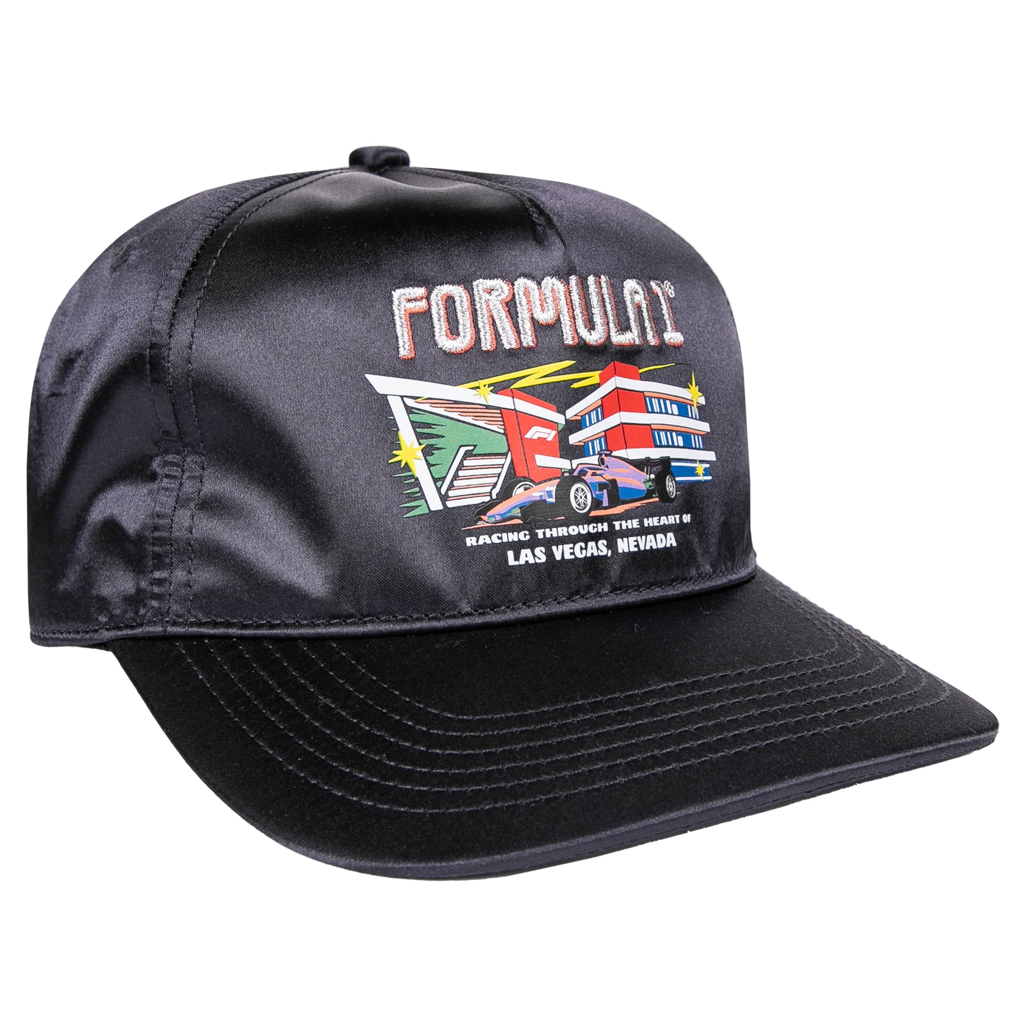 Chapeau ajustable en satin noir pour homme, Grand Prix de Las Vegas 2026
