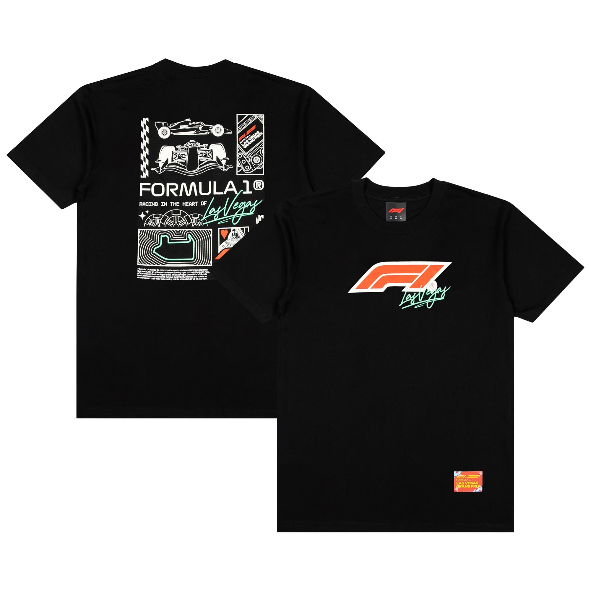 T-shirt rouge pour homme, Grand Prix de Las Vegas 2026, direction