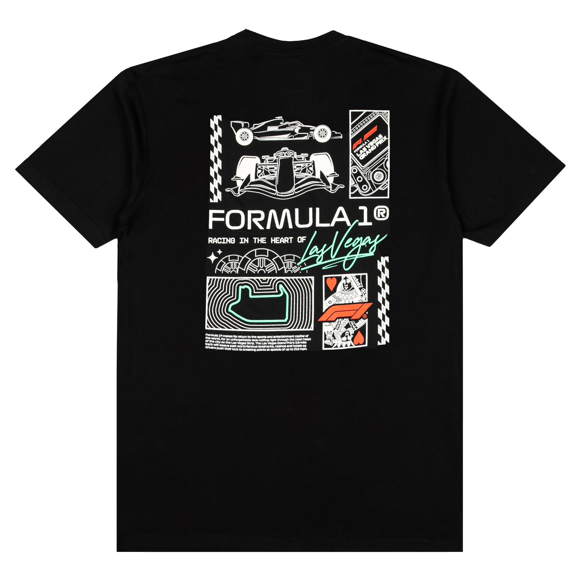 T-shirt rouge pour homme, Grand Prix de Las Vegas 2026, direction