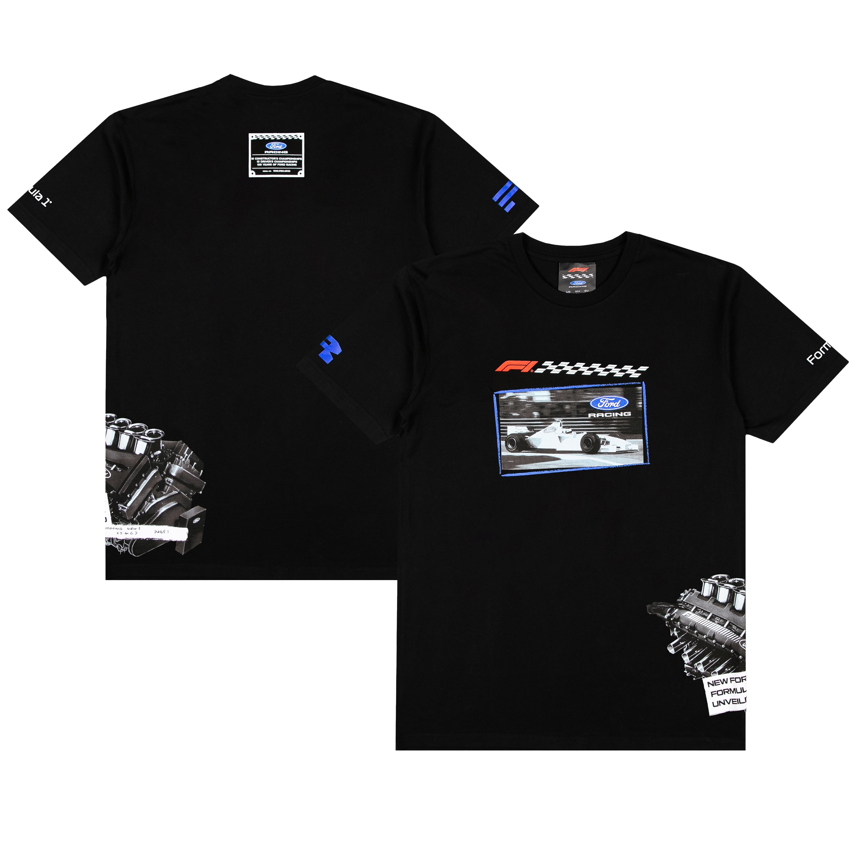 Men's Black F1 x Ford Debut T-Shirt