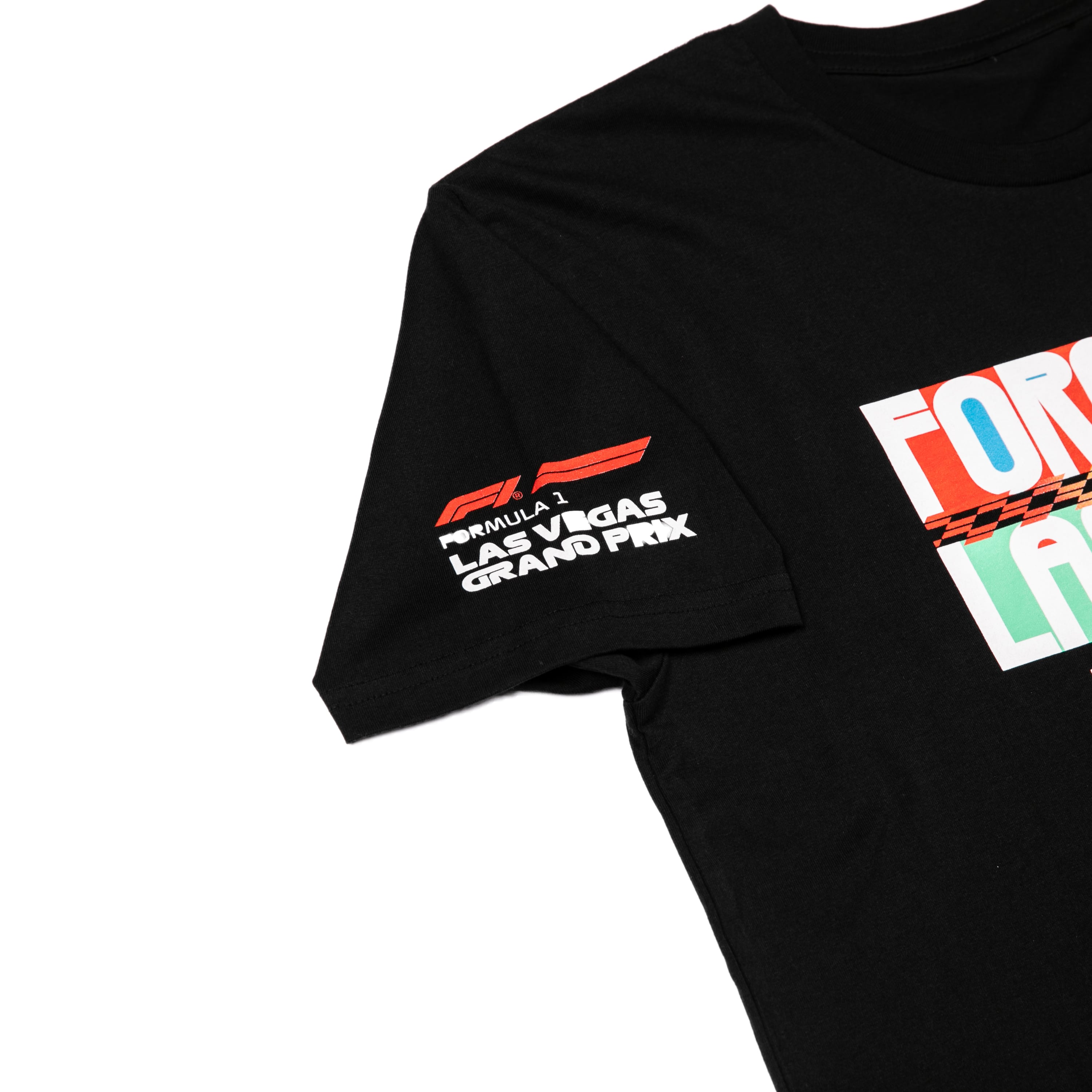 Men's Black Formula 1 Las Vegas Grand Prix Star Track T-Shirt