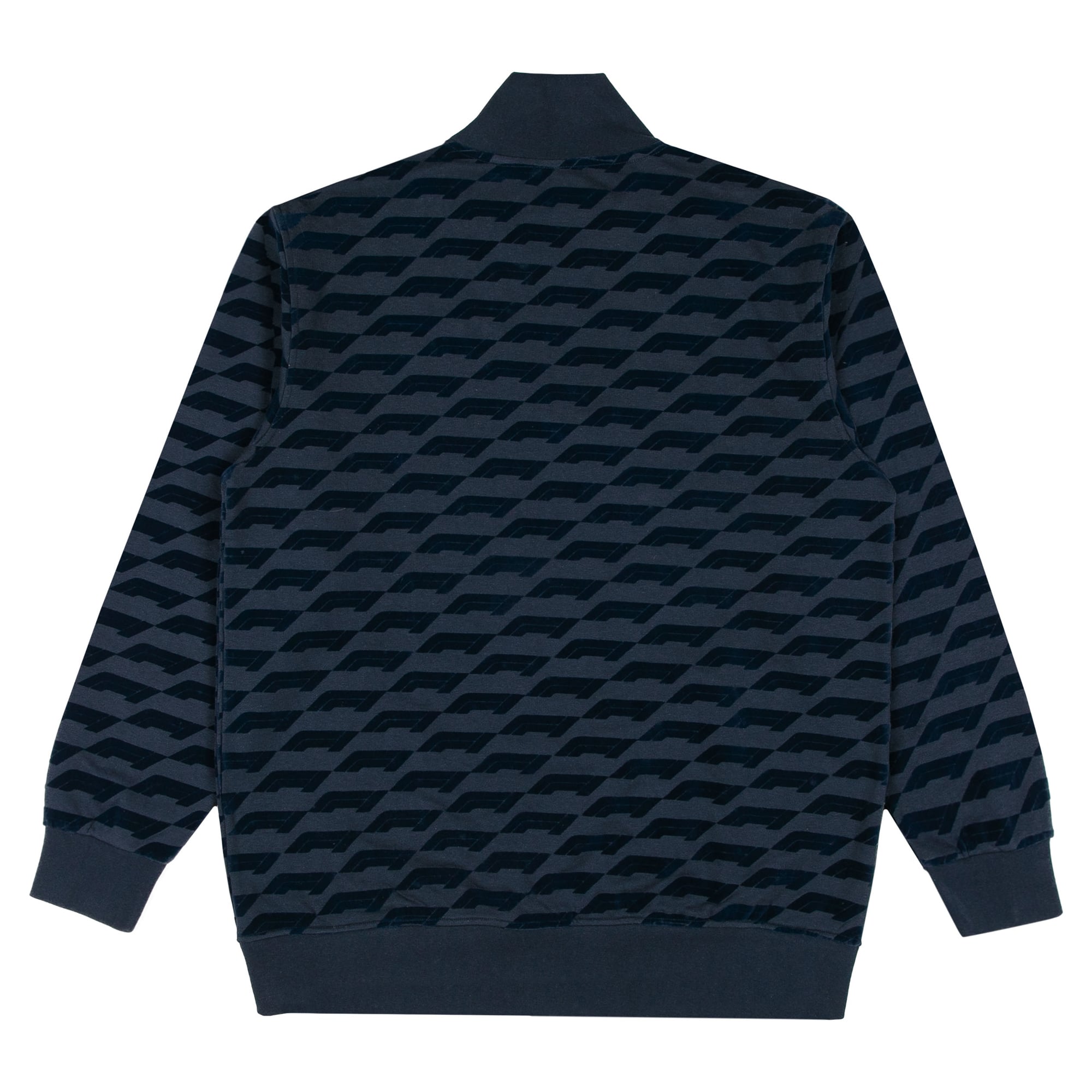 Sweat-shirt à col zippé bleu pour homme, imprimé intégral floqué Grand Prix de Las Vegas 2026