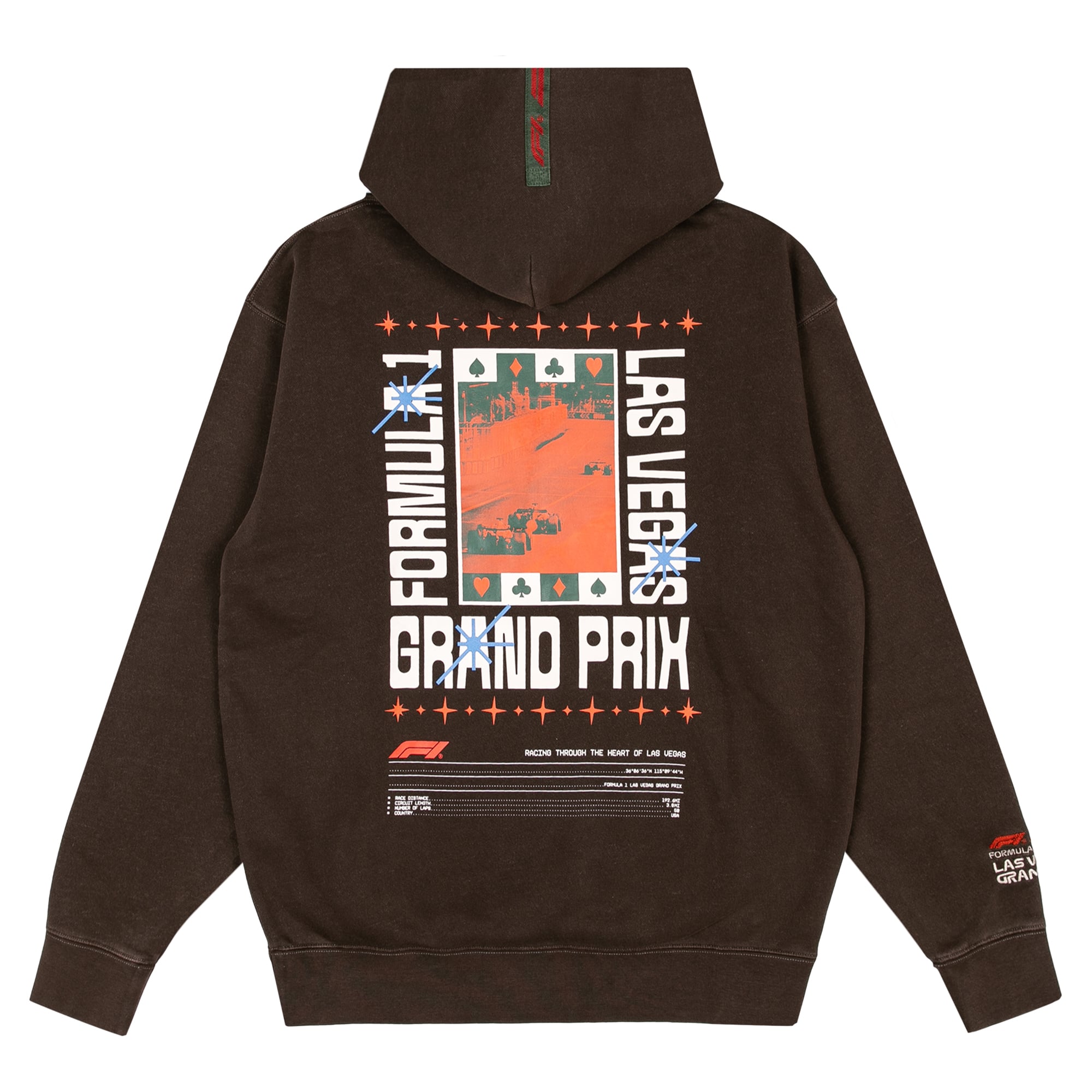 Sweat à capuche marron pour homme, édition Grand Prix de Las Vegas 2026, style désert
