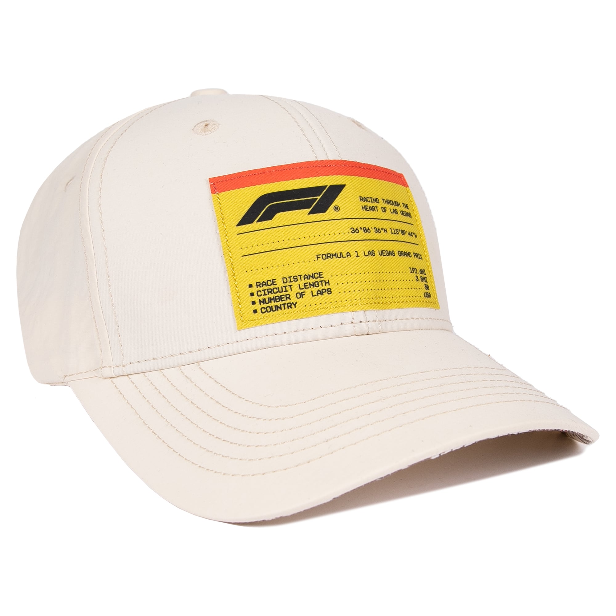 Chapeau ajustable crème pour homme, Grand Prix de Las Vegas 2026, désert