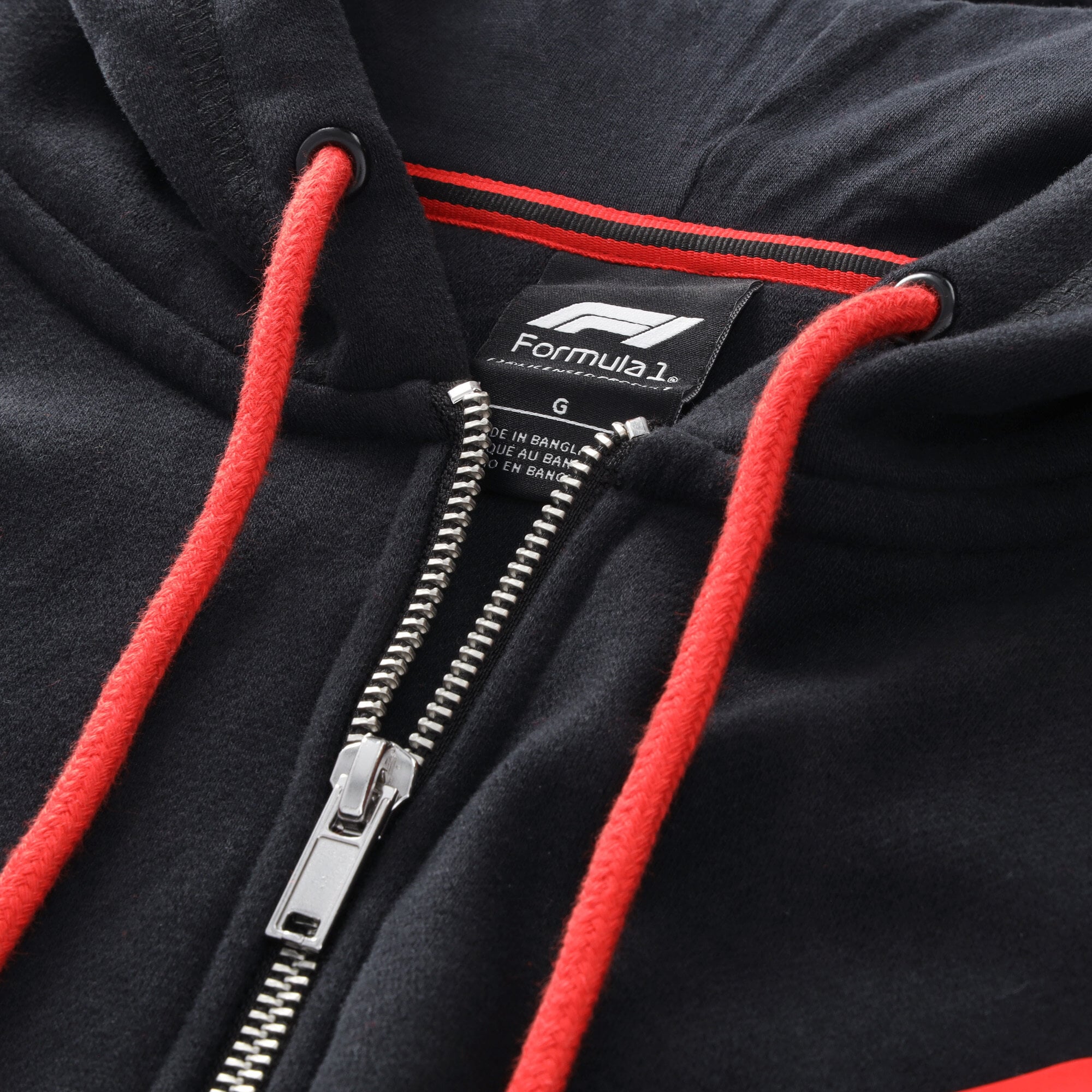 Sweat à capuche zippé en polaire noire Fanatics Formula 1 Essentials pour homme