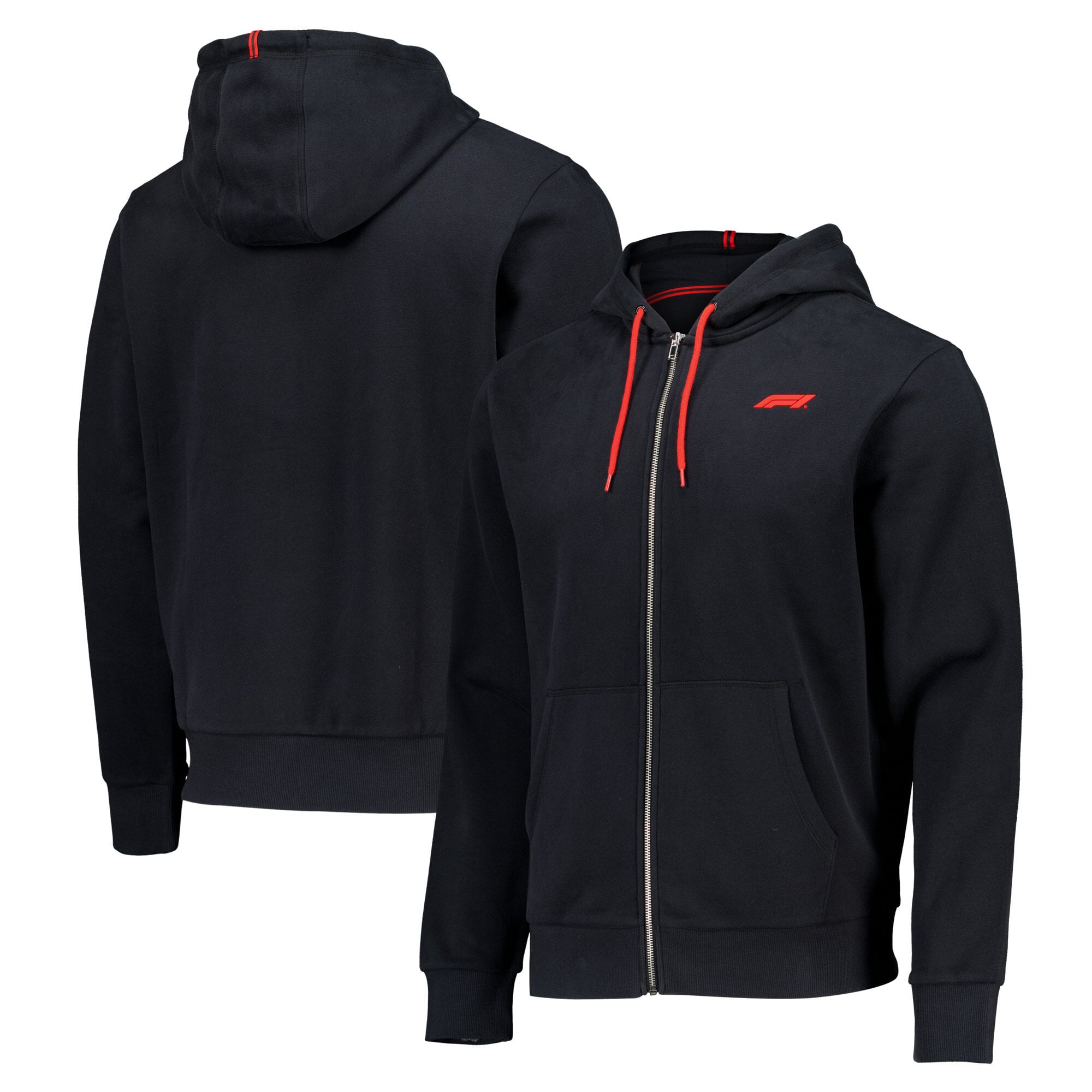 Sweat à capuche zippé en polaire noire Fanatics Formula 1 Essentials pour homme