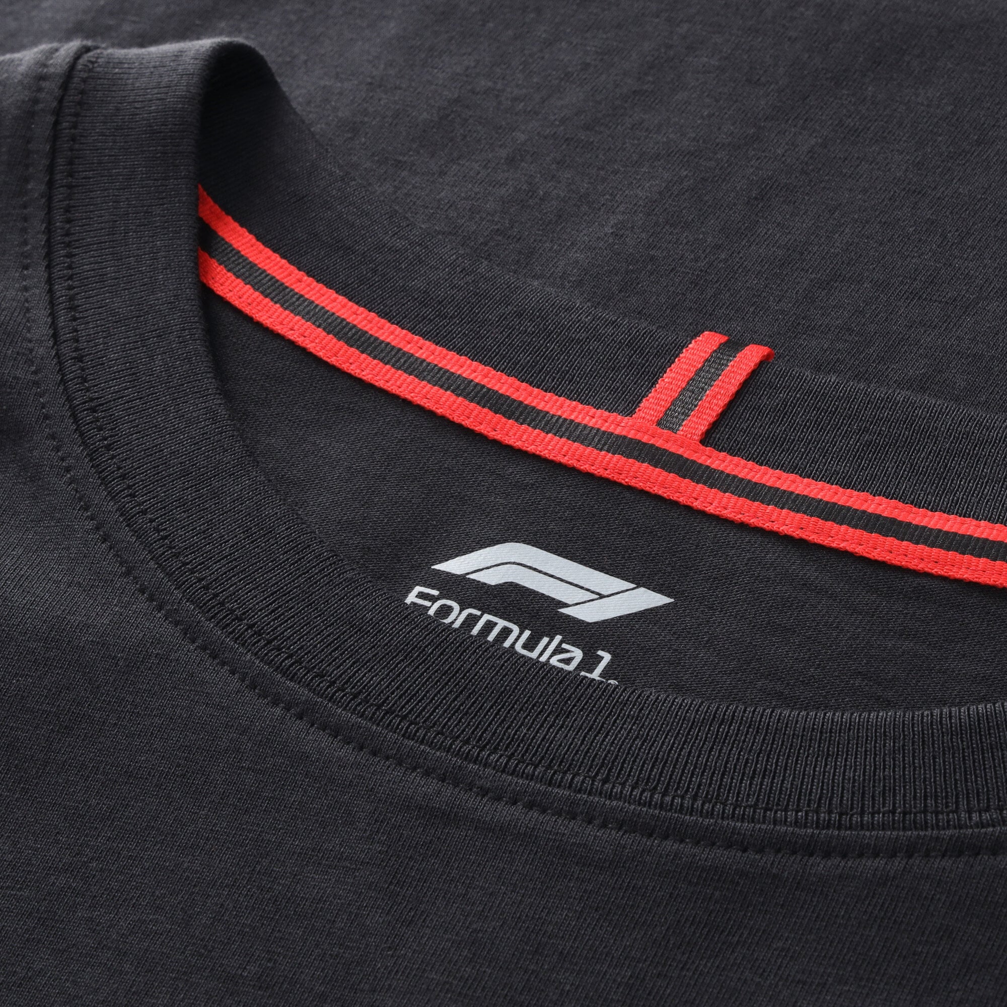 T-shirt Fanatics noir pour homme avec logo principal de Formule 1