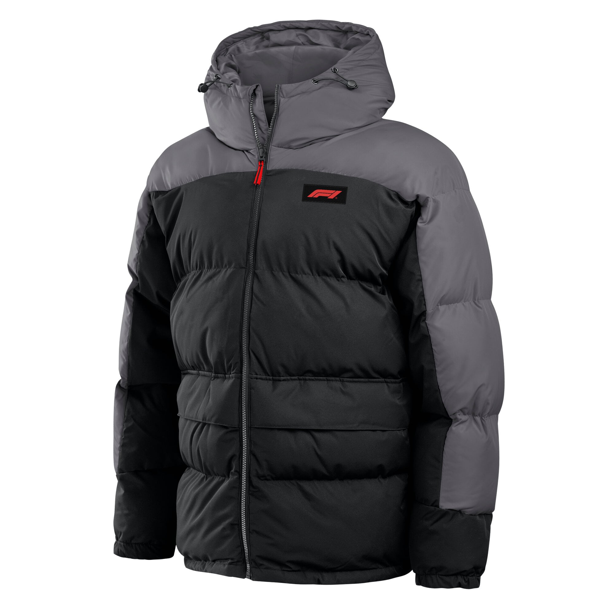 Doudoune Formule 1 noire et grise Fanatics pour homme