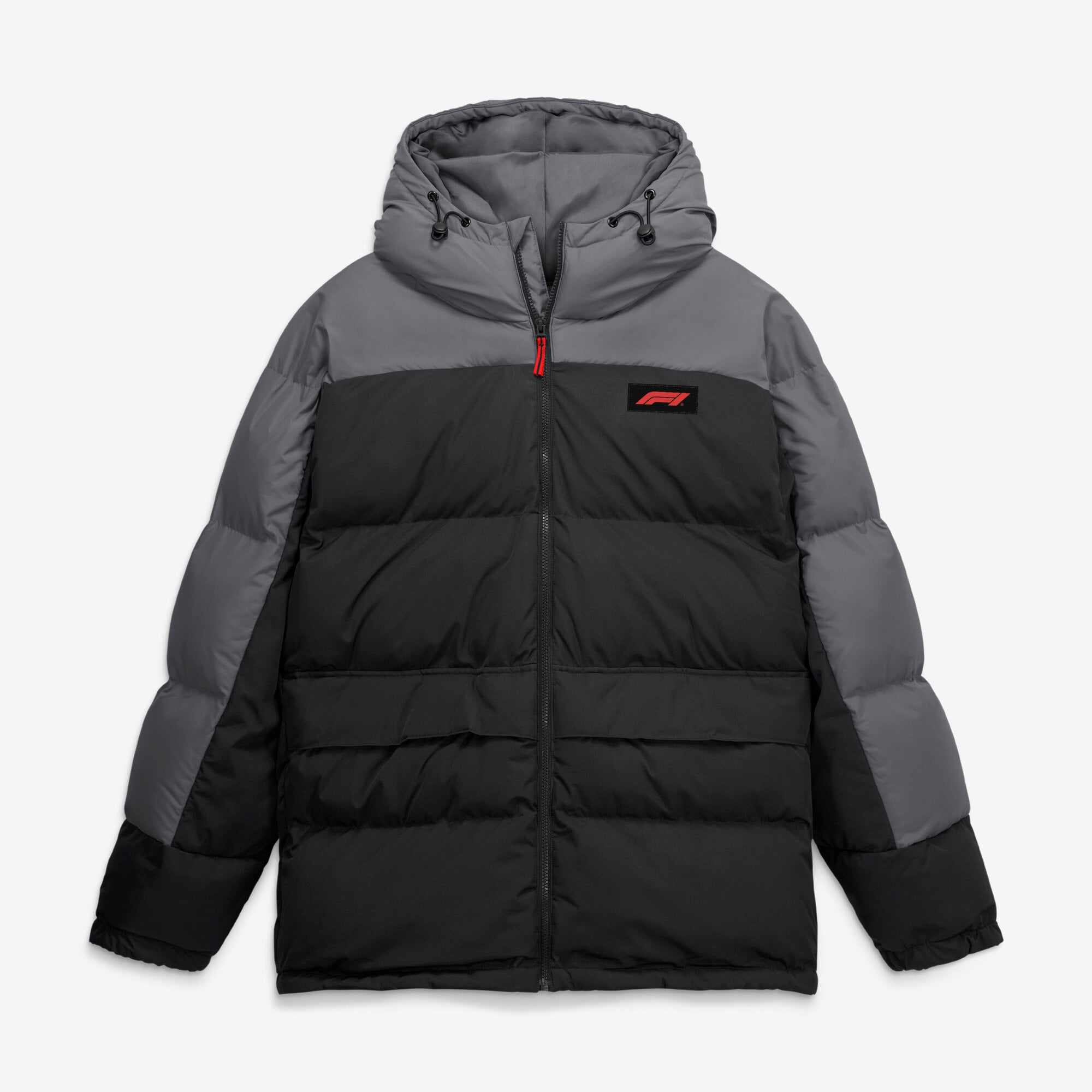 Doudoune Formule 1 noire et grise Fanatics pour homme