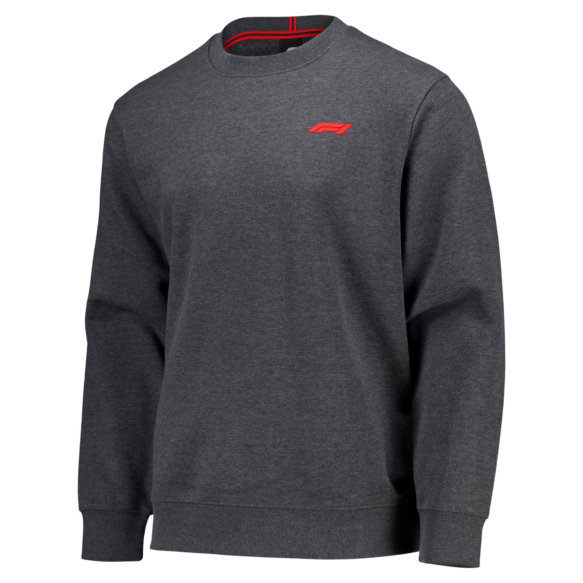 Sweat-shirt à col rond en polaire Fanatics Charcoal Formula 1 Essentials pour homme