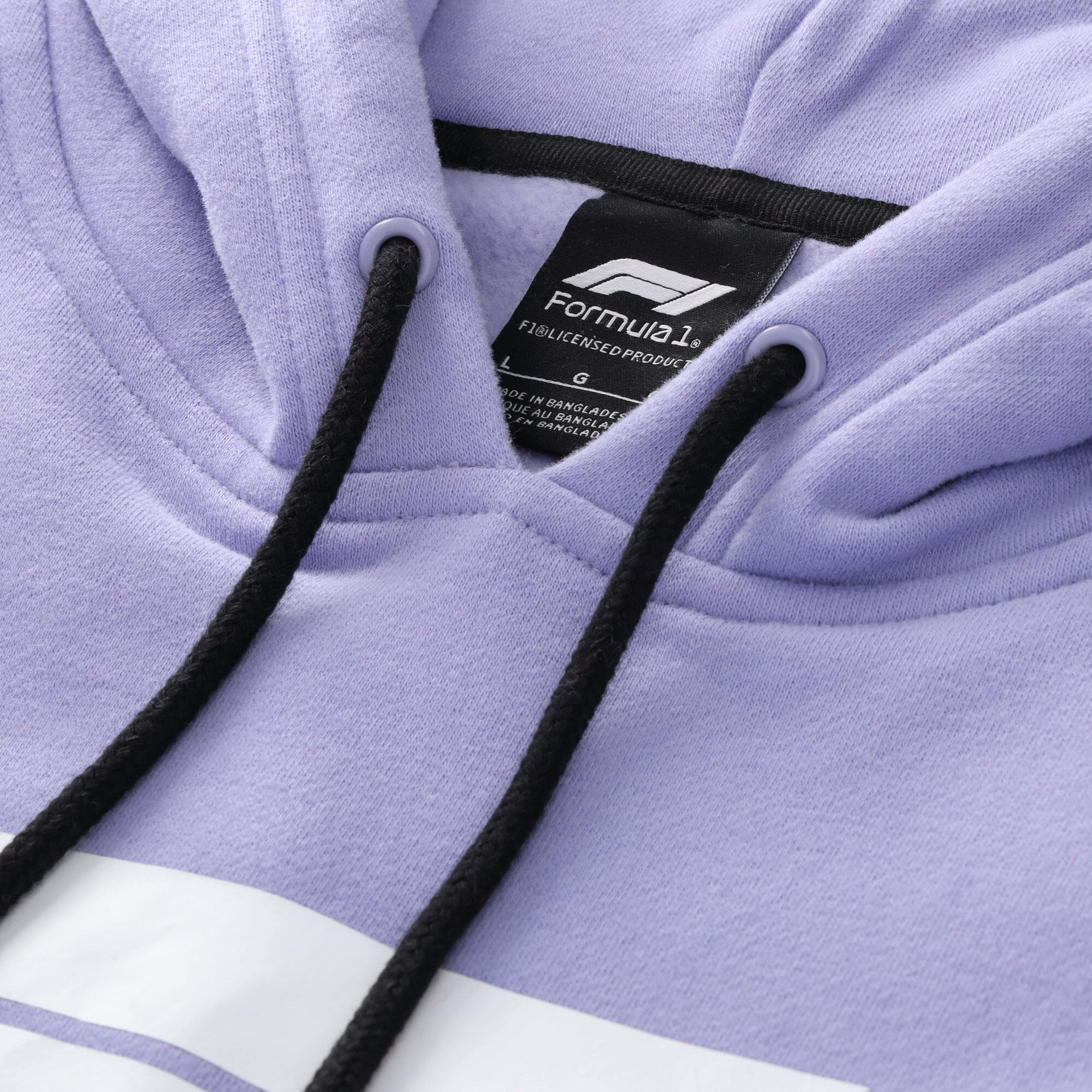 Sweat à capuche polaire Fanatics lavande avec logo principal de la Formule 1