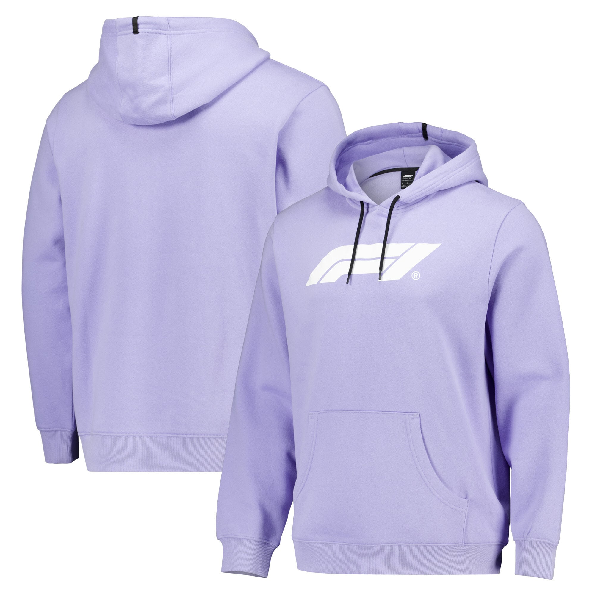 Sweat à capuche polaire Fanatics lavande avec logo principal de la Formule 1