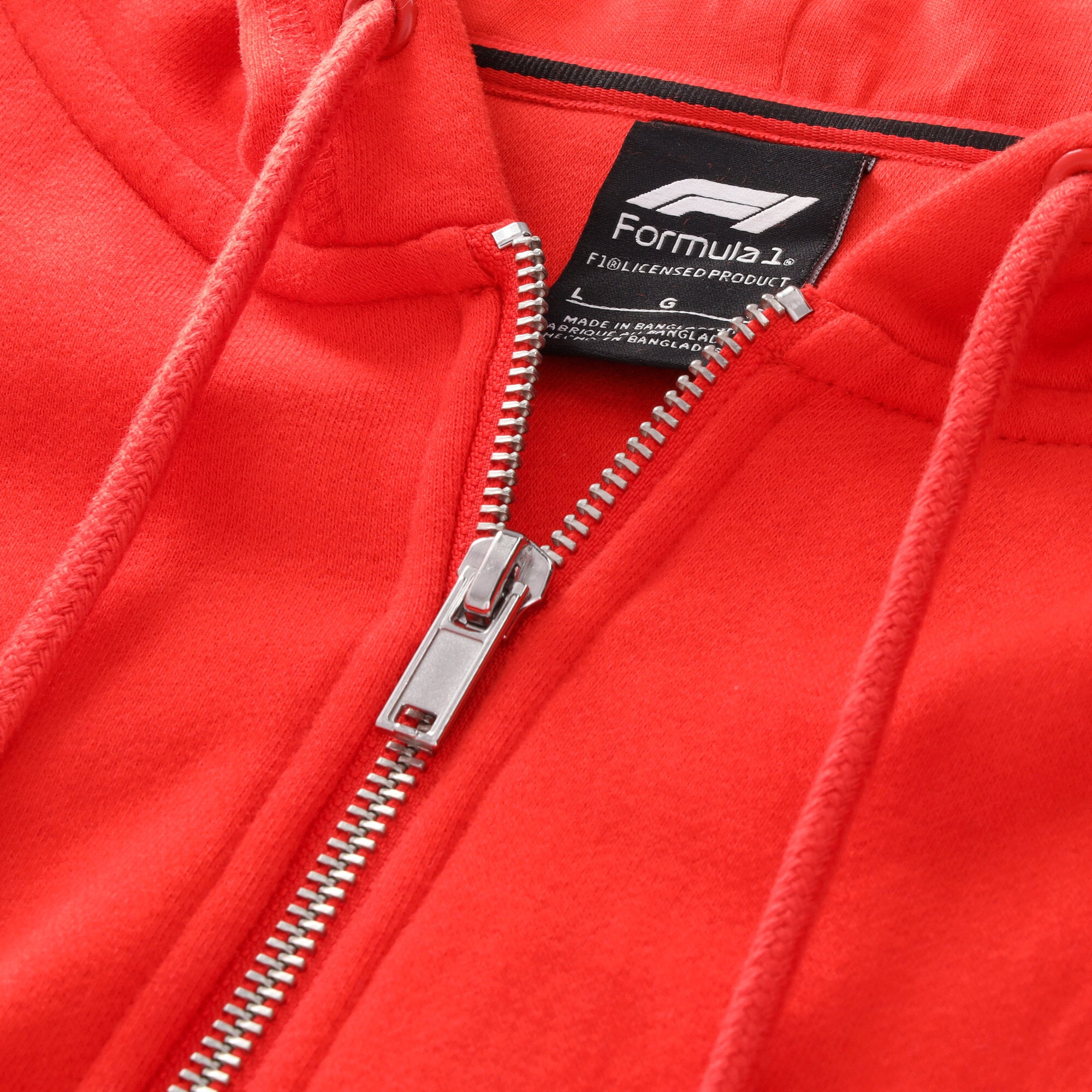 Sweat à capuche zippé en polaire rouge Fanatics Formula 1 Essentials pour homme