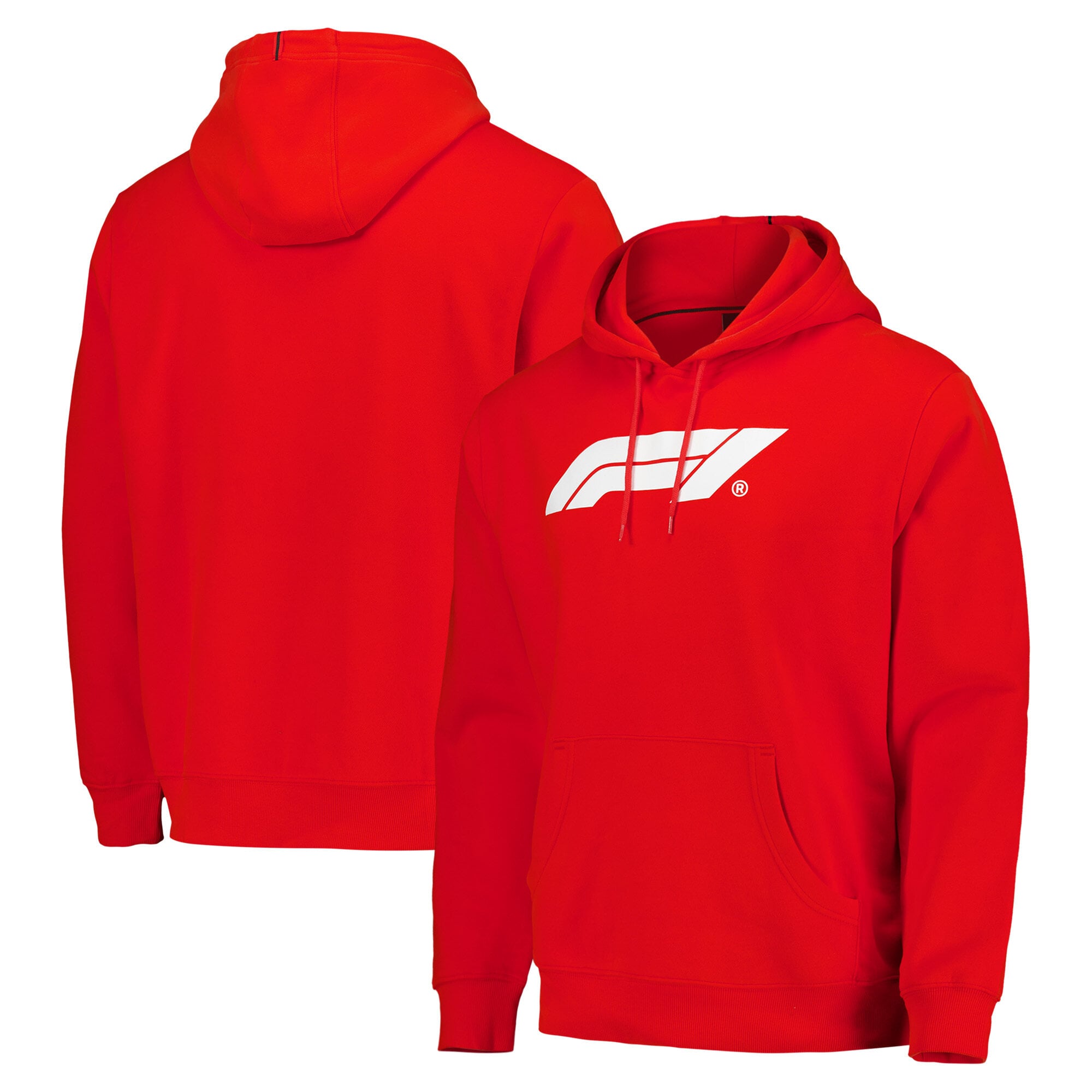 Sweat à capuche polaire Fanatics rouge avec logo principal de la Formule 1