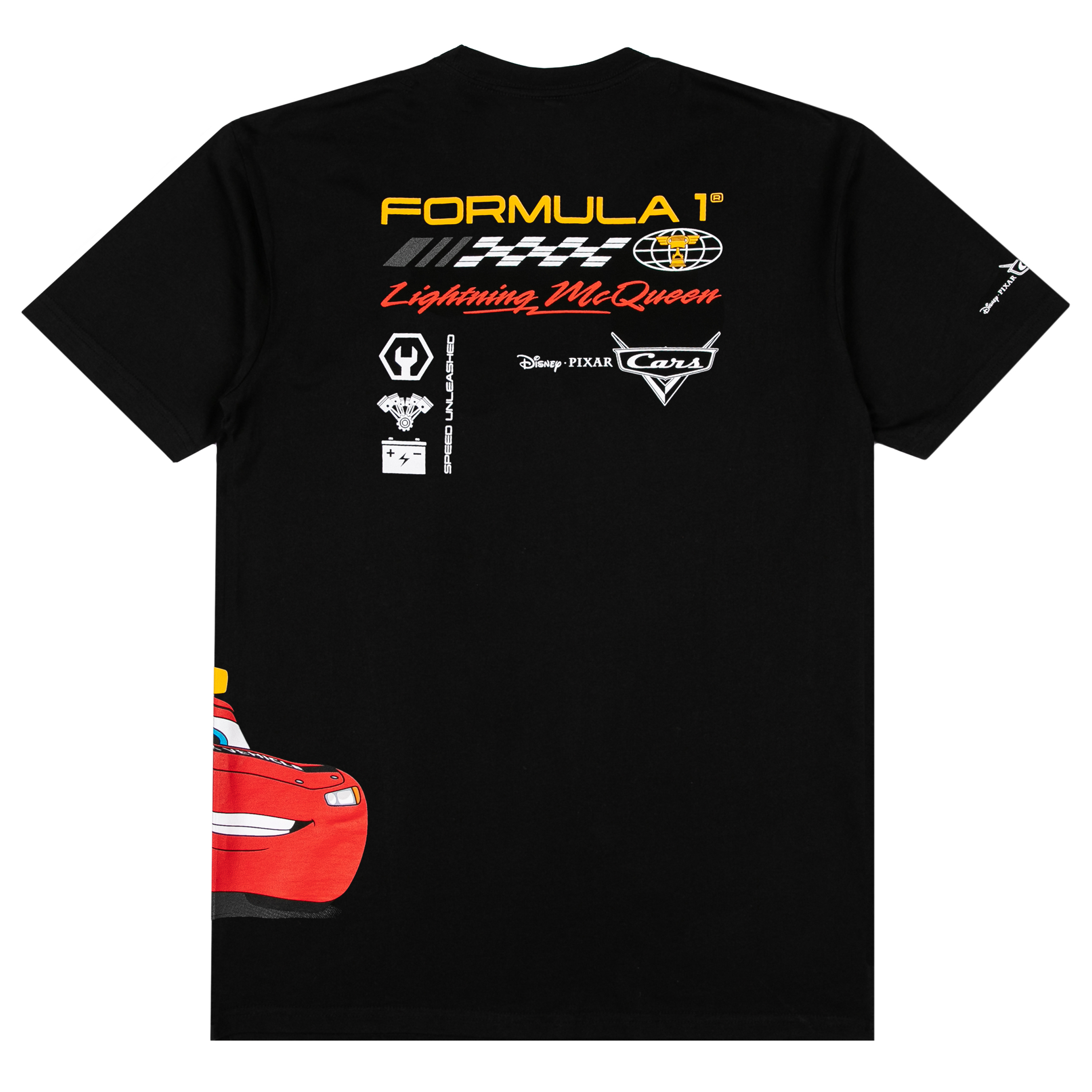 T-shirt noir pour homme Formule 1 x Cars de Pixar, Grand Prix d'Italie 2026