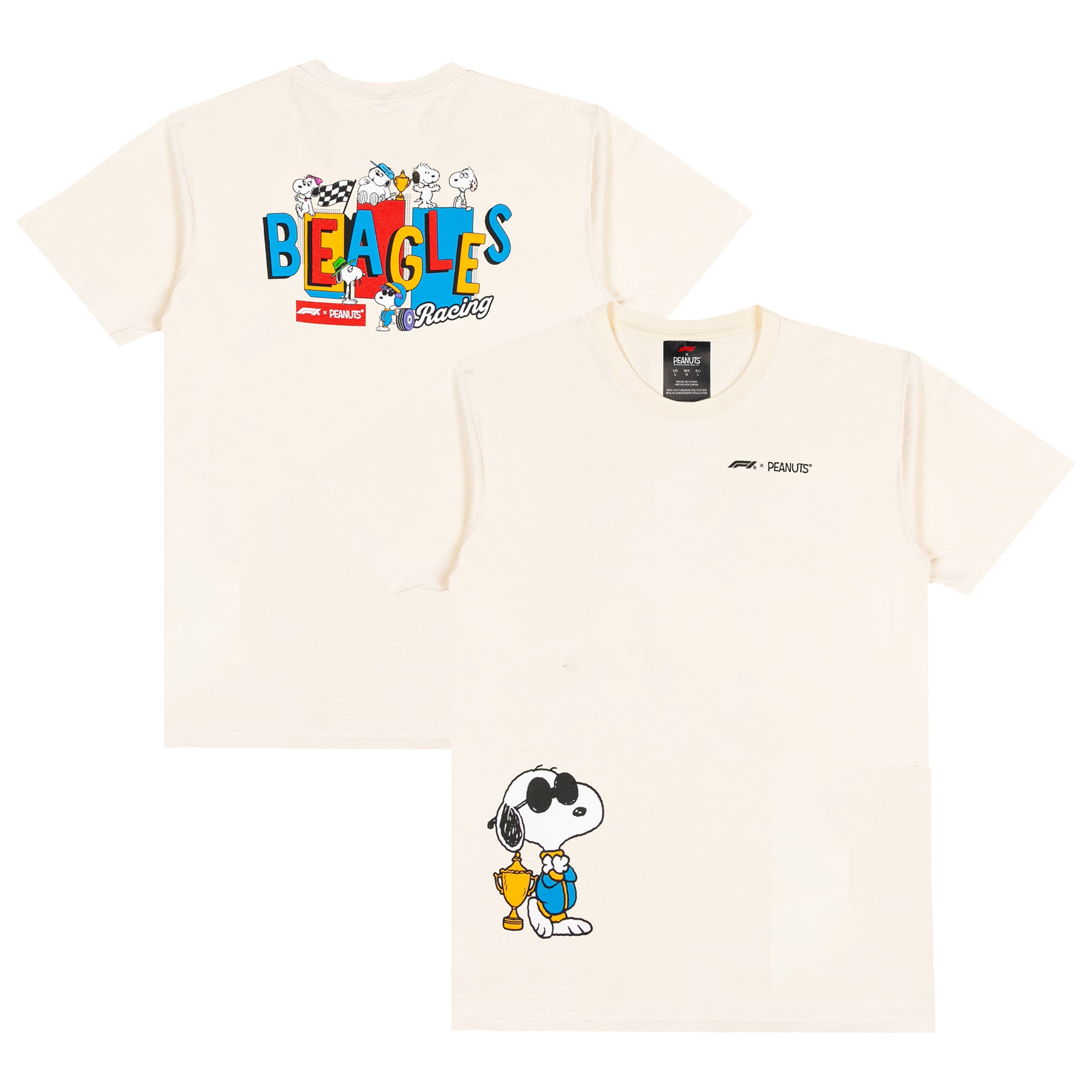 Men's Insomniac Cream F1 x Peanuts Podium T-Shirt