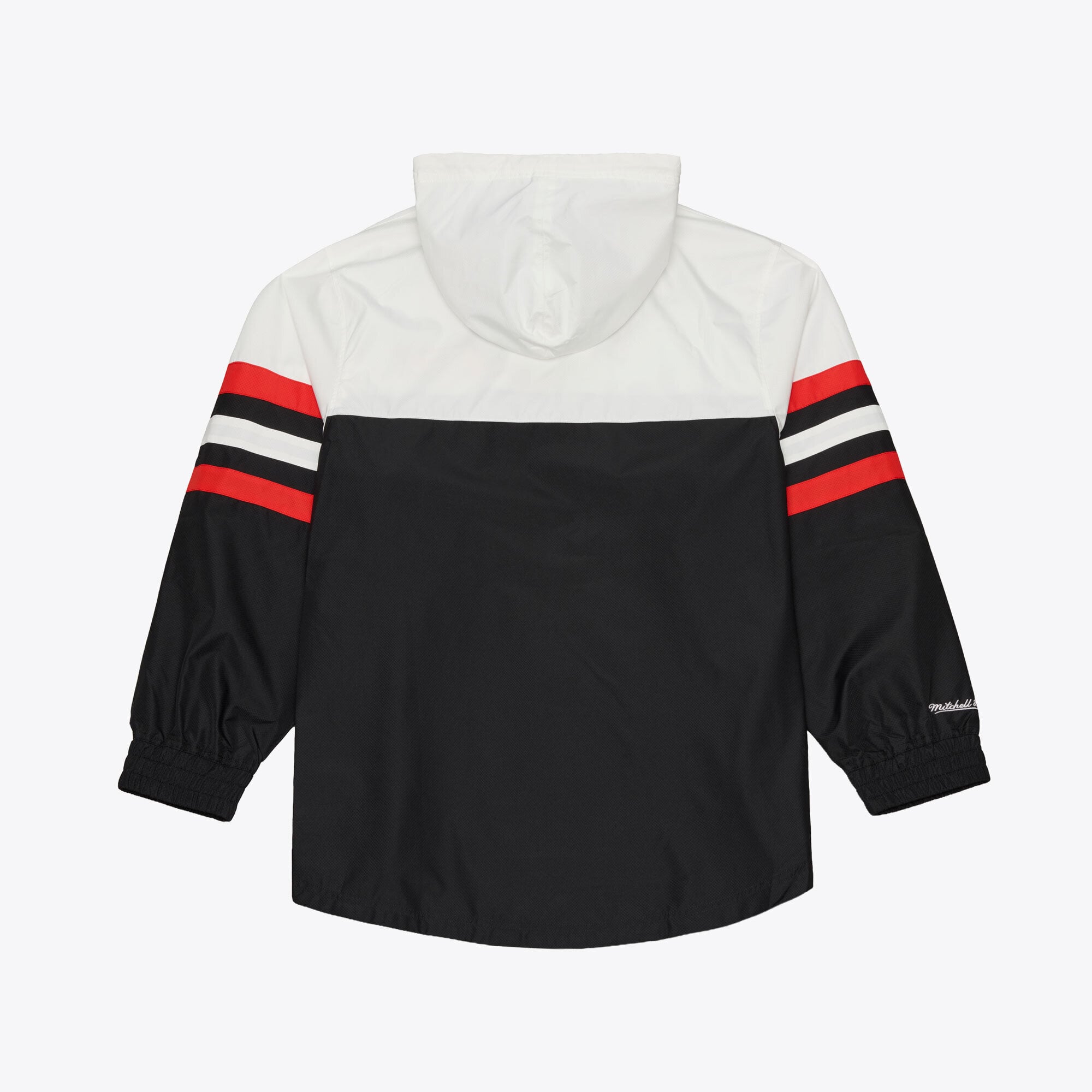 Men's Mitchell & Ness  Black Formula 1 Head Coach Anorak Quarter-Zip Windbreaker Jacket